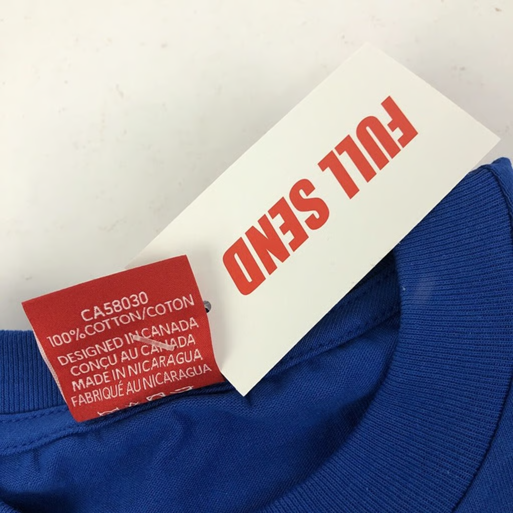 Nelk Boys New Short Sleeve Blue Shirt Mens Medium Born Sender NWT Full Send Rona