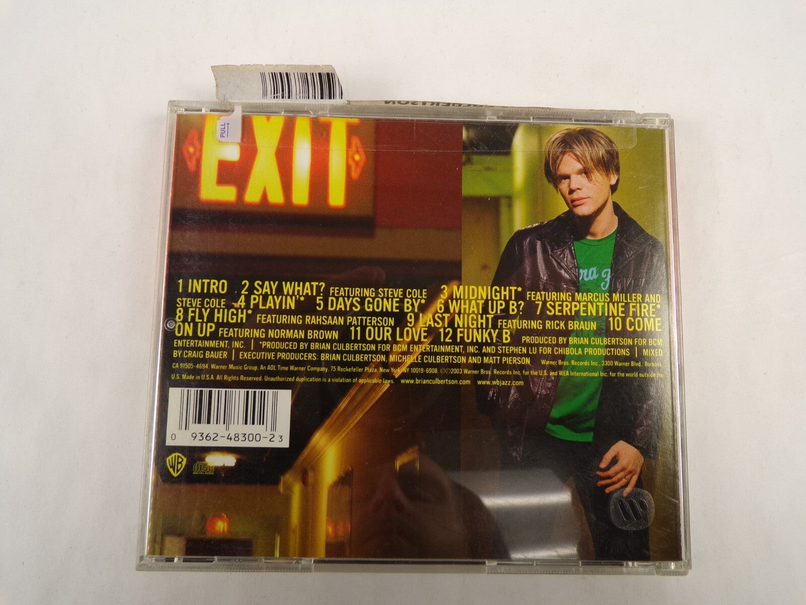Come On Up Brian Culbertson Intro Say What Midnight What Up B CD#54