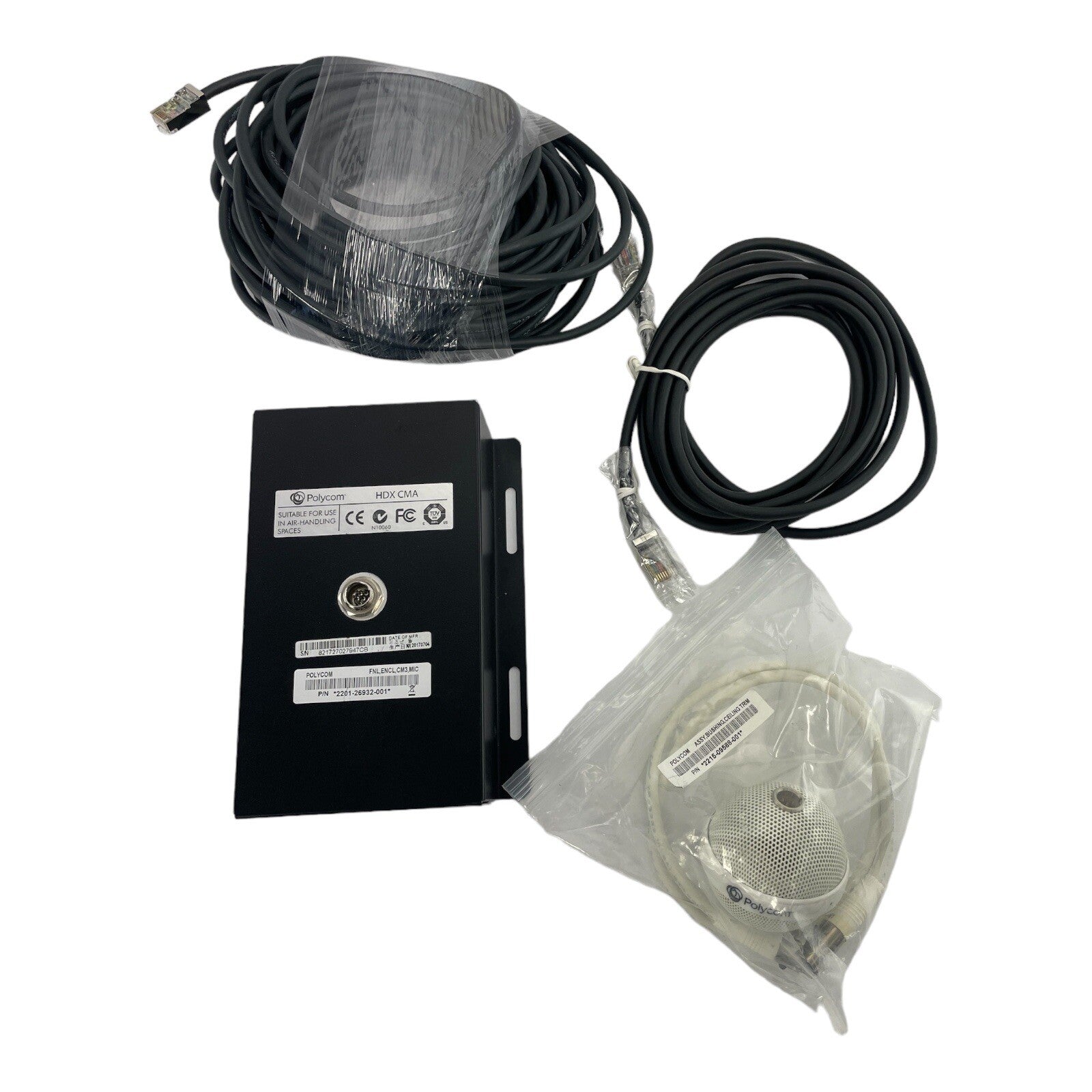 Polycom 2215-09588-001 IP White HDX CMA Ceiling Microphone Array