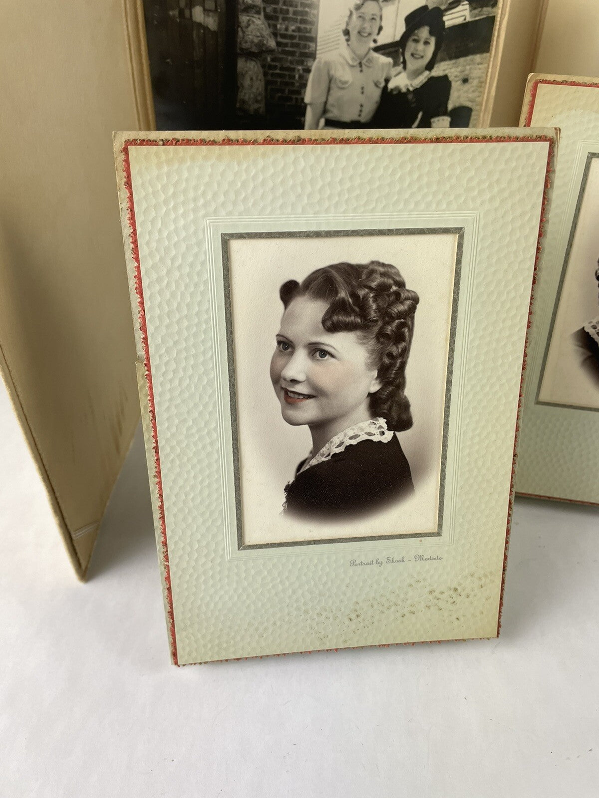 4 x Assorted Vintage Woman 1910's Portraits Shoob Modesto studio California
