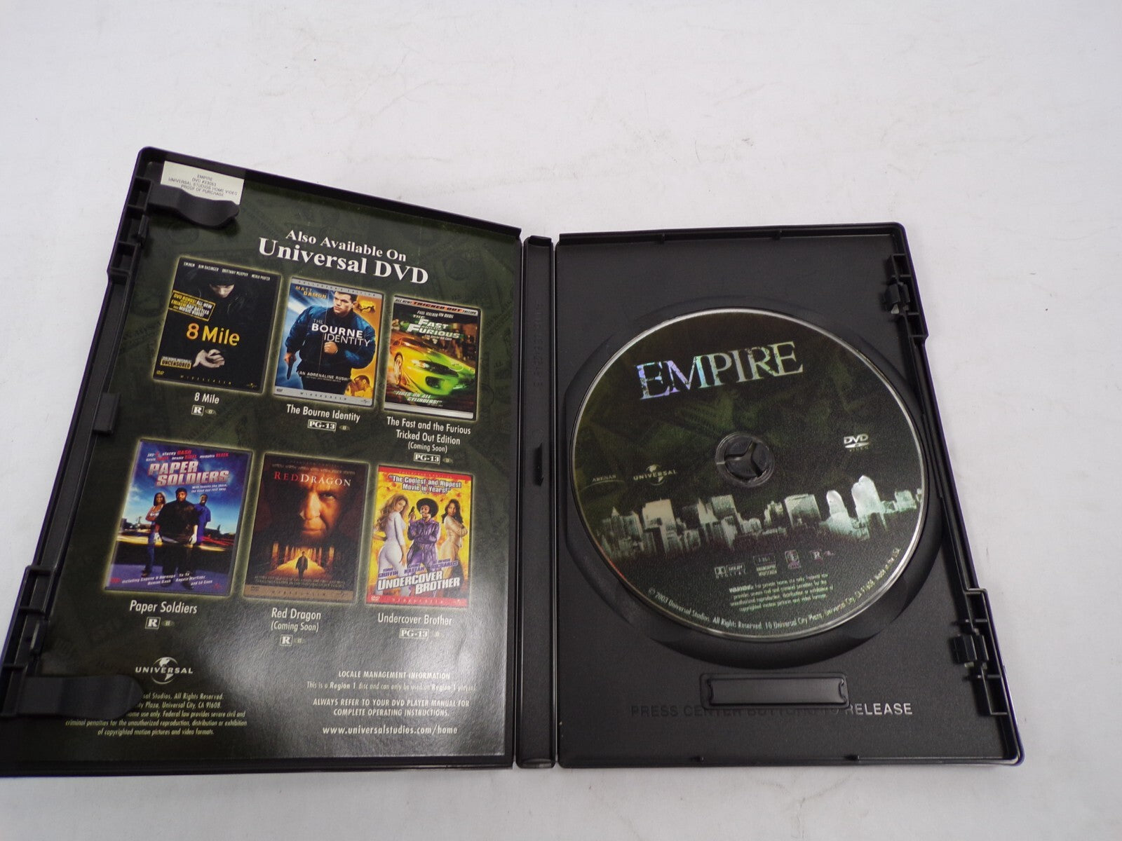 Empire Two Worlds Collide dJohn Leguizamos Powerful Action Thriller  DVD Movies
