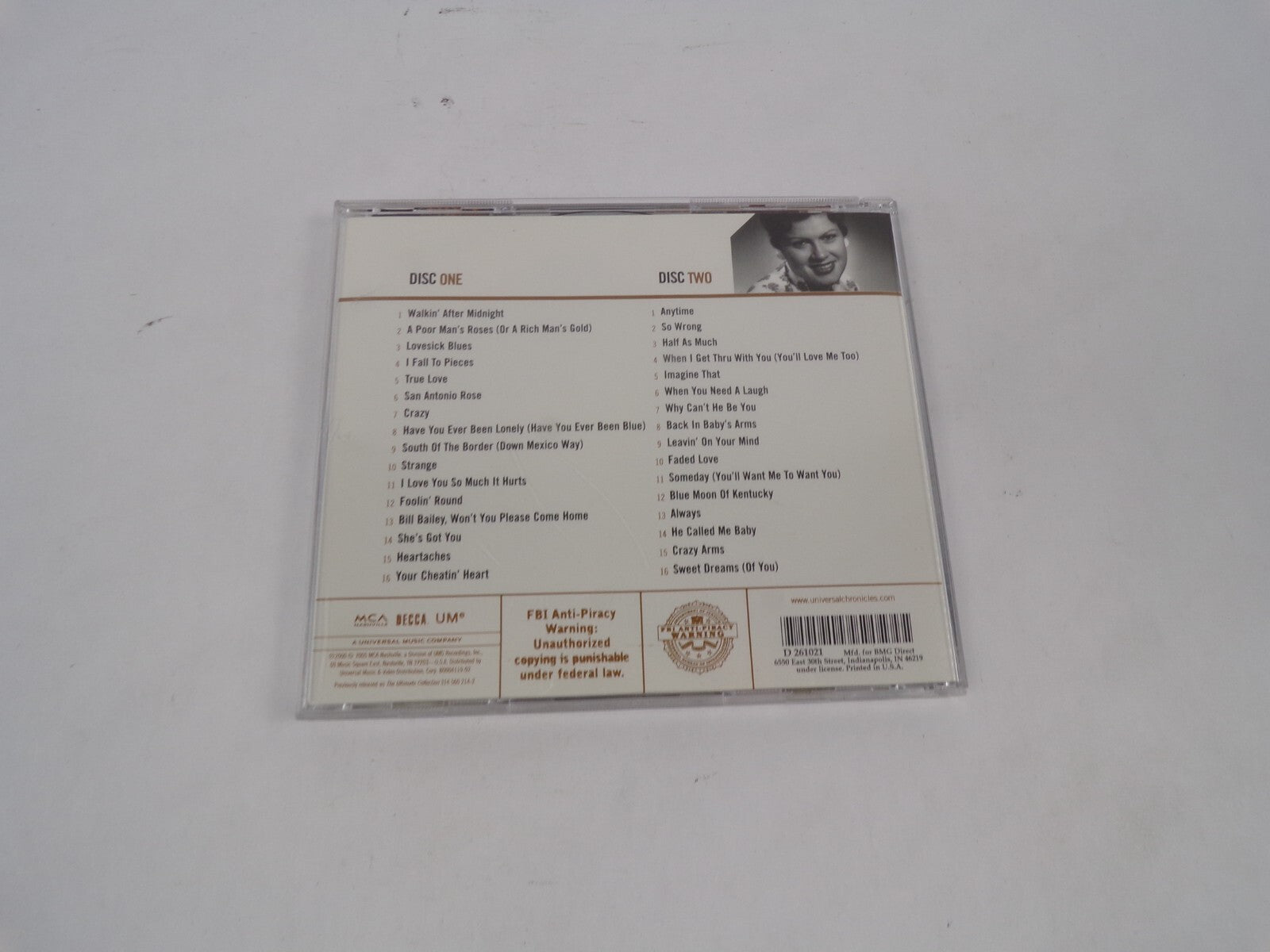 Patsy Cline Gold  Walkin After Midnight She's Got You Heartaches Sweet CD#67