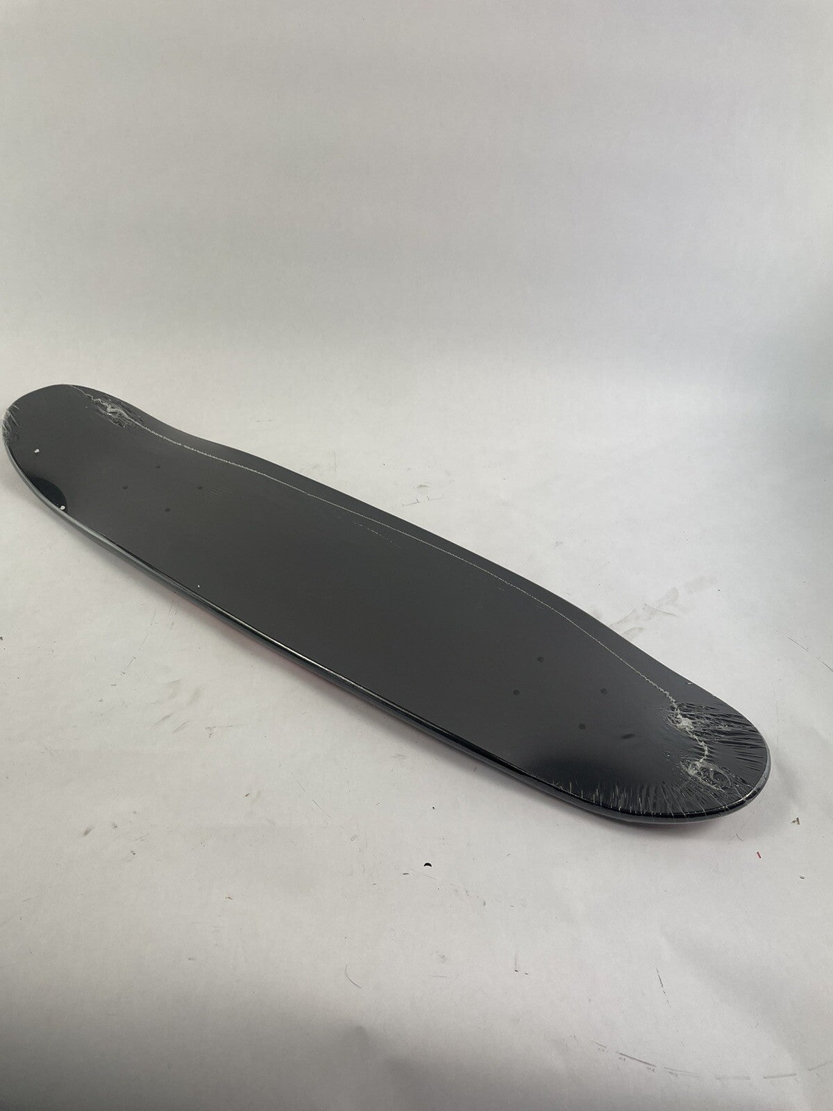 Black C Apple old school cruiser skateboard deck 7.25 x 29 inches made from 7-ply hard rock Canadian maple.