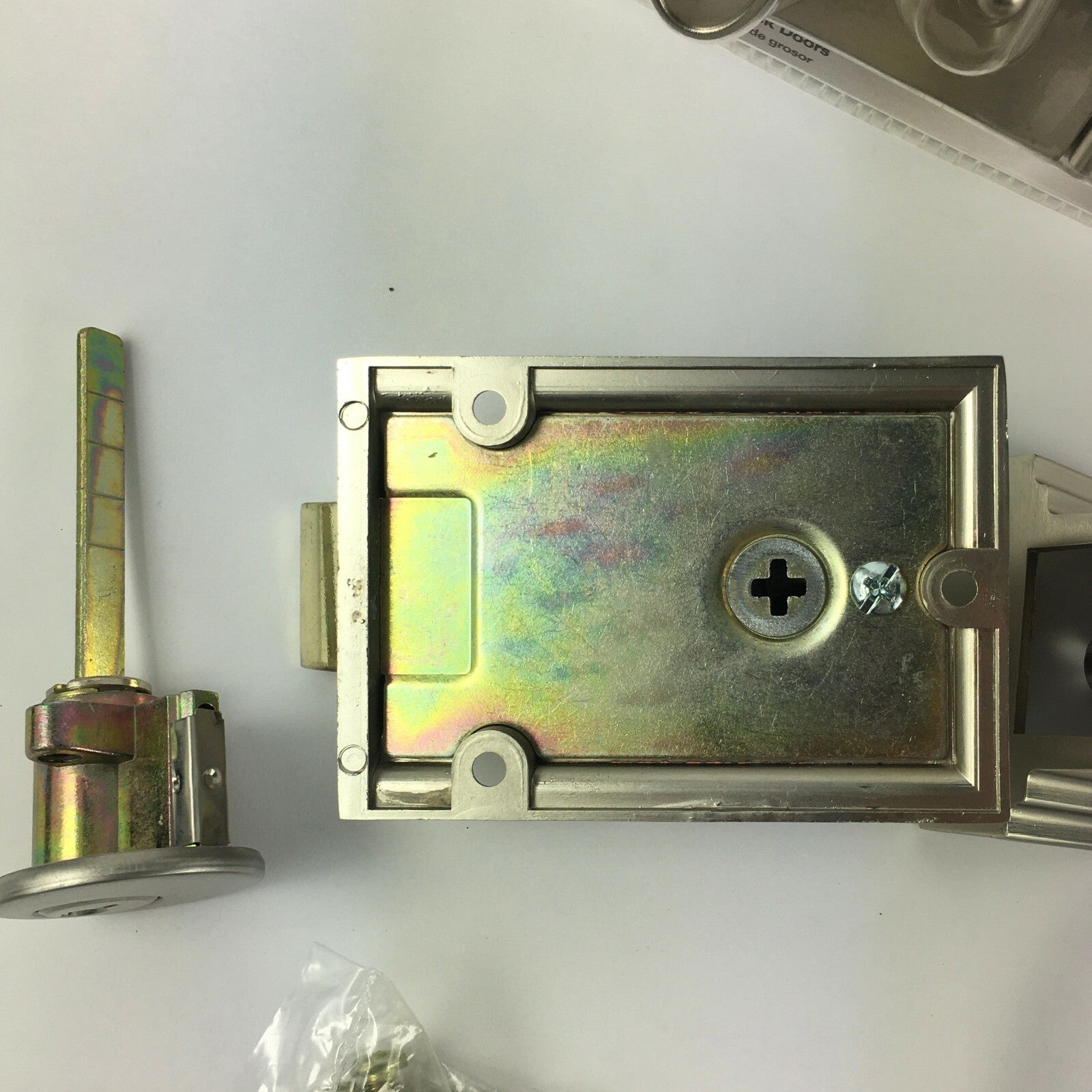 2 x Defiant Single Cylinder Deadbolt Deadlock Nickel Entrance Door Lock 2 Keys