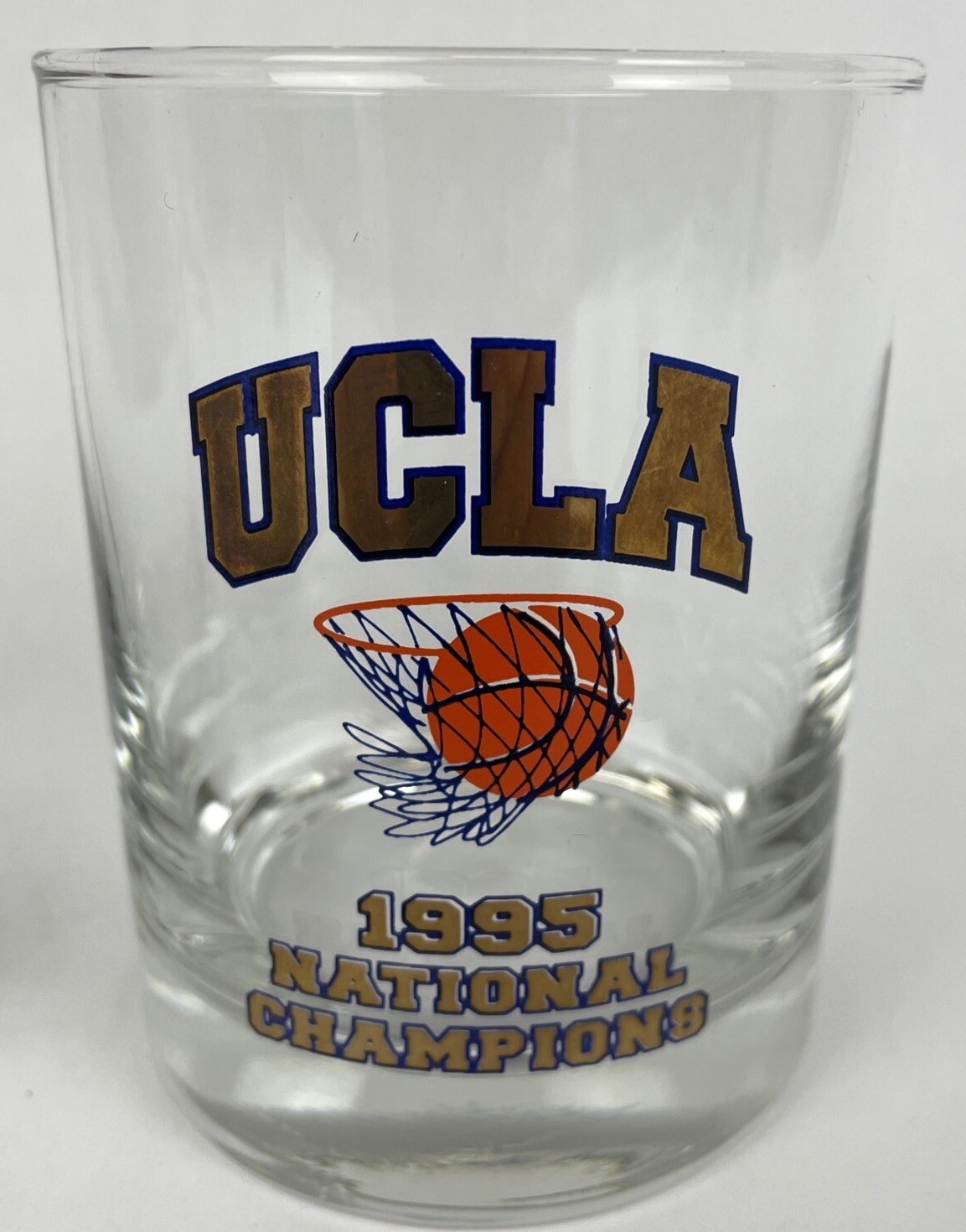 Vintage Welcome to Fabulous Las Vegas casino themed clear shot glass.