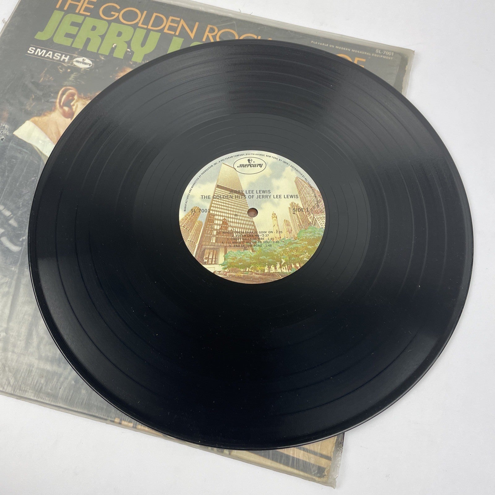 JERRY LEE LEWIS  LP The Golden Rock Hits of Jerry Lee 1987 Mercury Vinyl