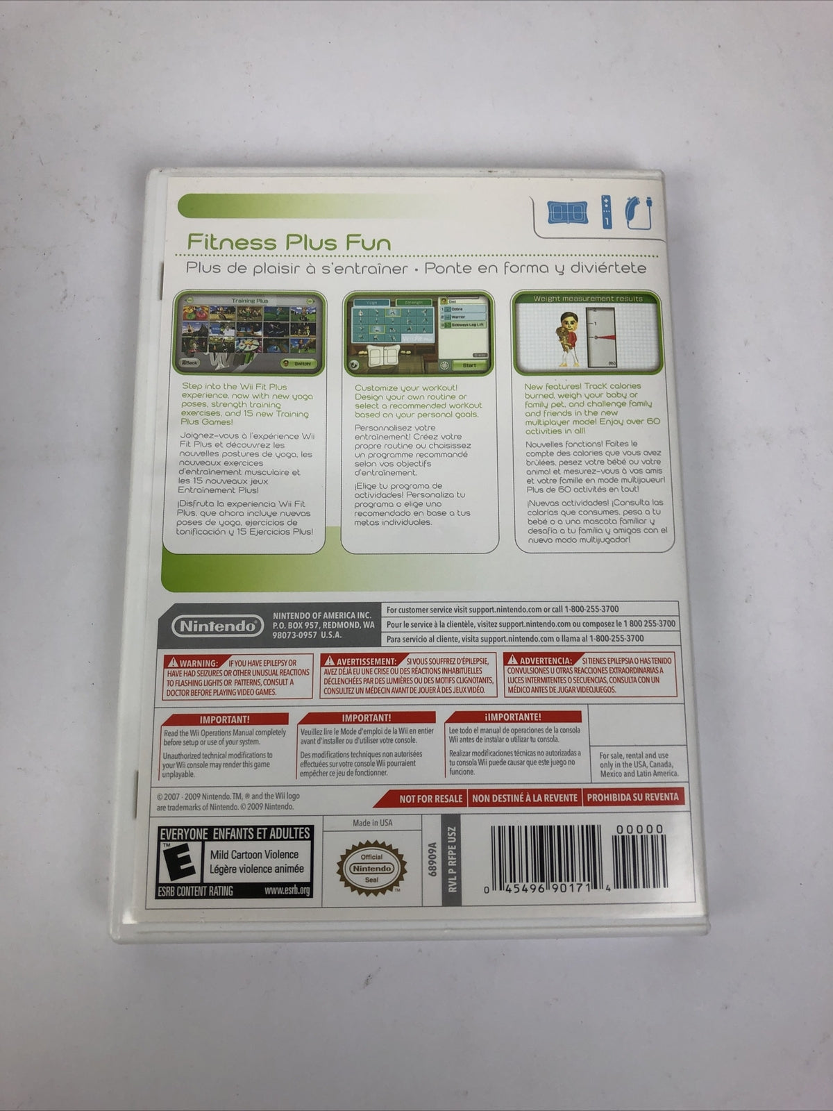 Wii Fit Plus - Nintendo Wii Complete Mint Condition - Look