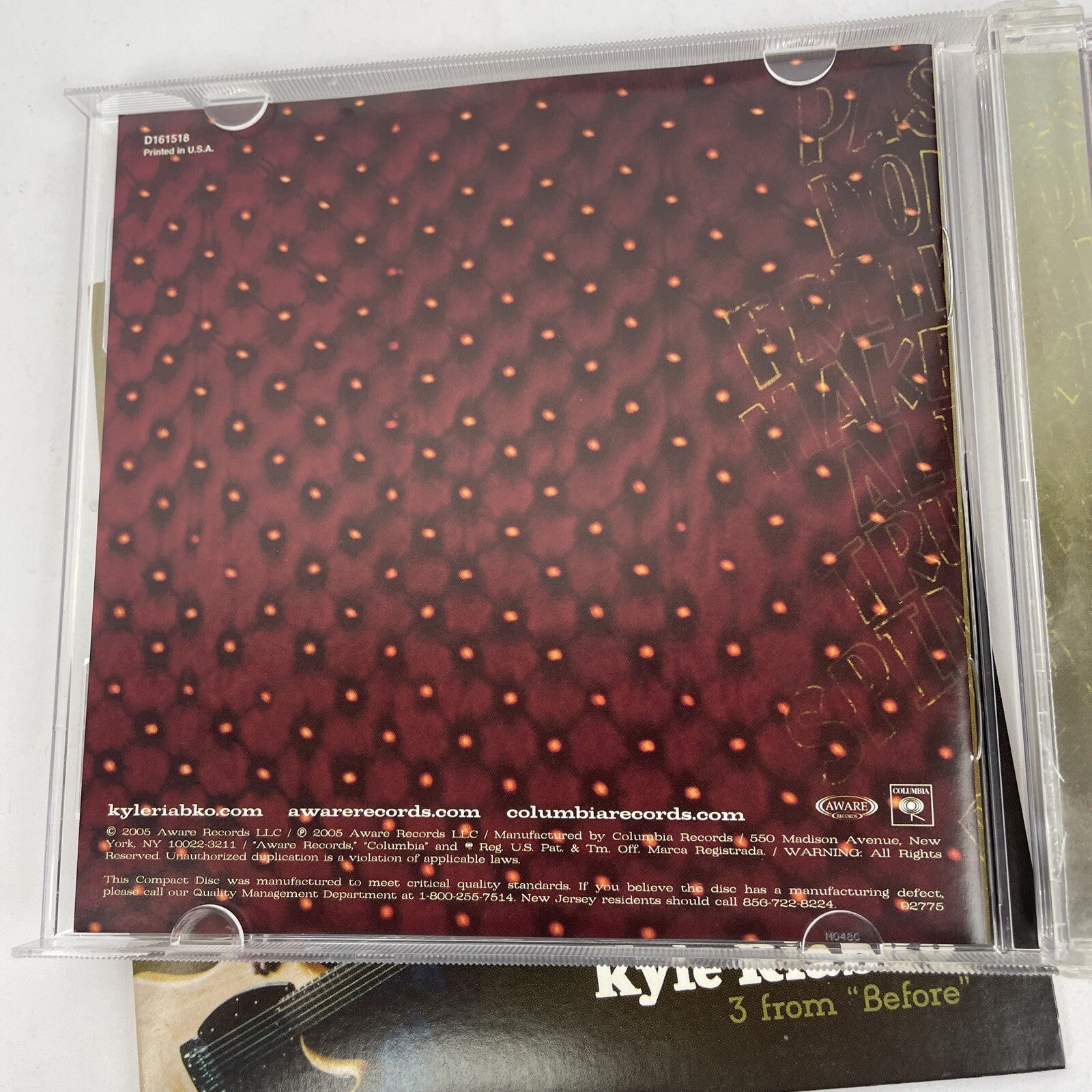 Kyle Riabko ‎– Before I Speak   [Digital Audio CD, 2005] + 3 From Before 2005