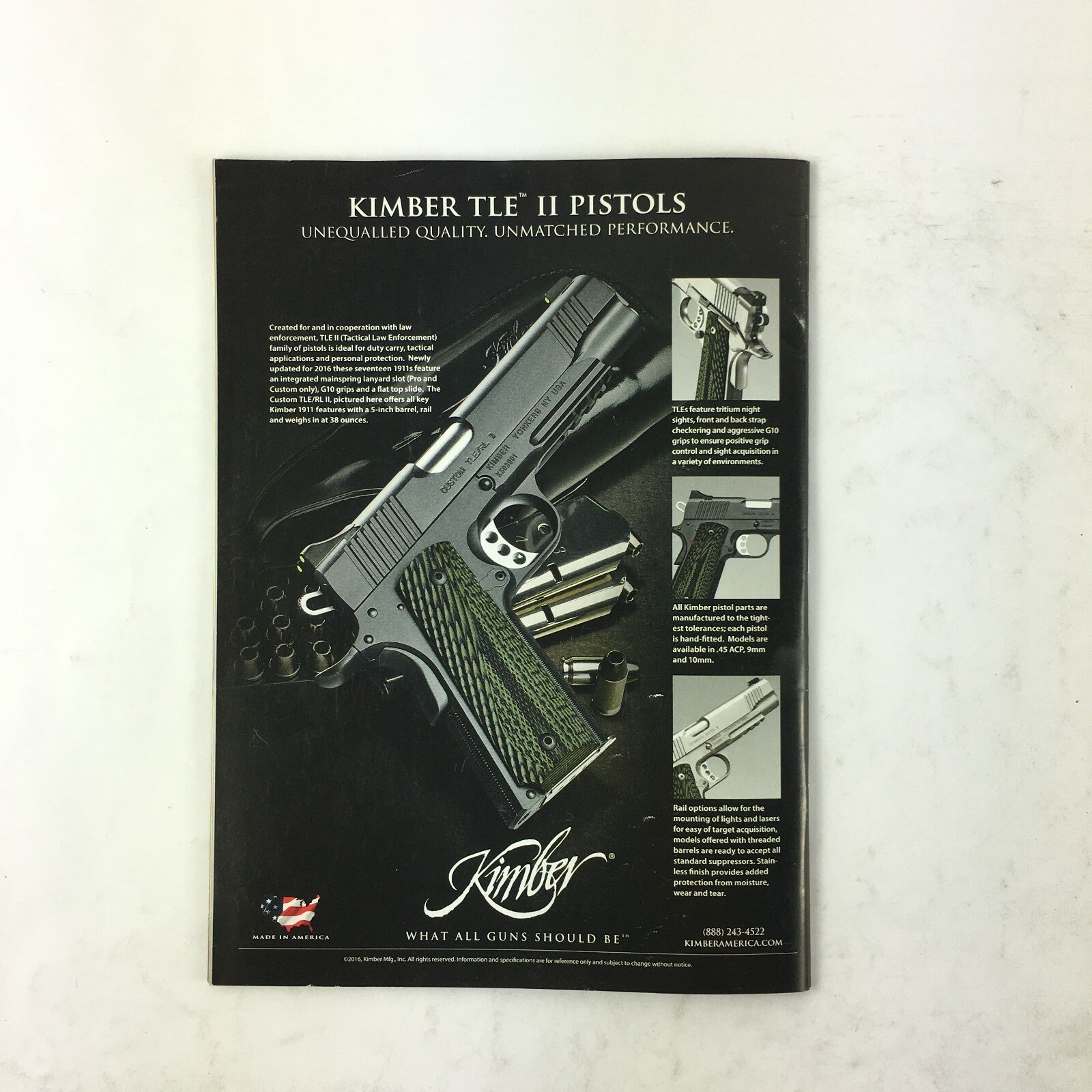 July 2016 American Rifleman Magazine Winchester The First 150 Years .380 Pistol