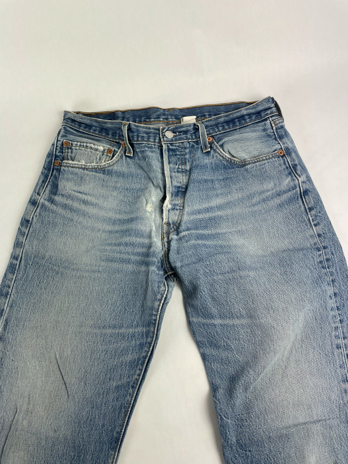Levi's Men's Blue 501 Regular Fit Straight Leg Jeans Size W 36 L 36