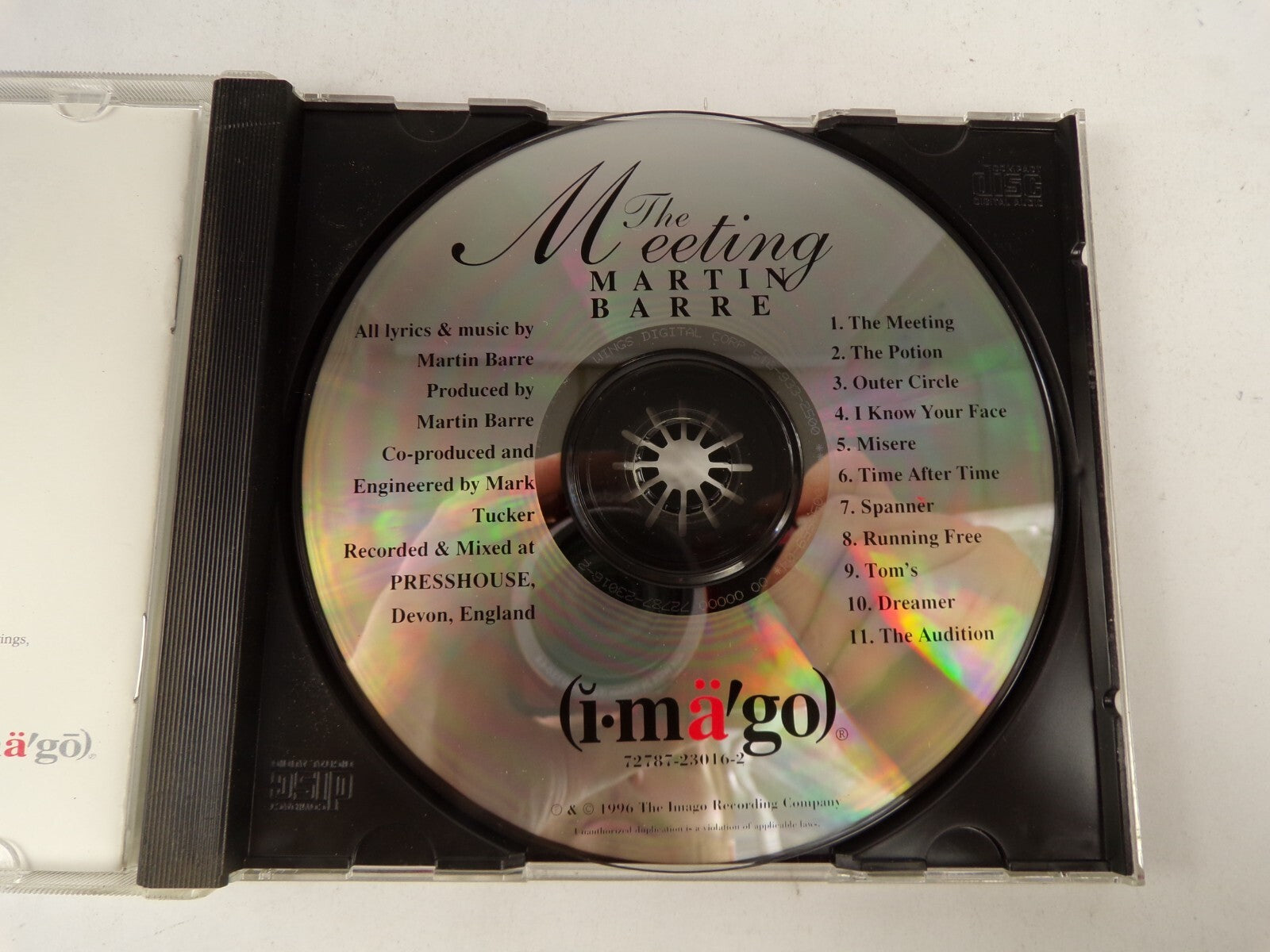 The Meeting Martin Barre The Meeting The Potion Misere Spanner Dreamer CD#45