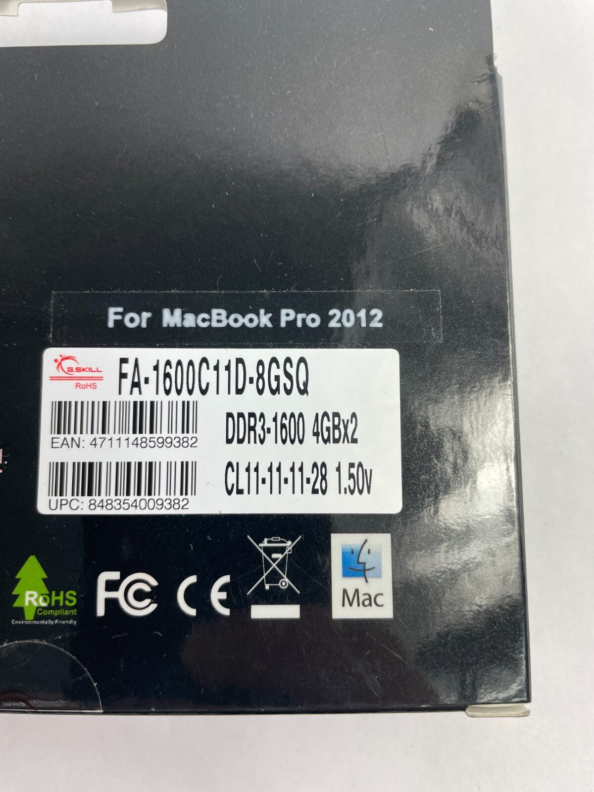 G.SKILL Mac for Laptop Memory MacBook Pro 2012 SO-DIMM
