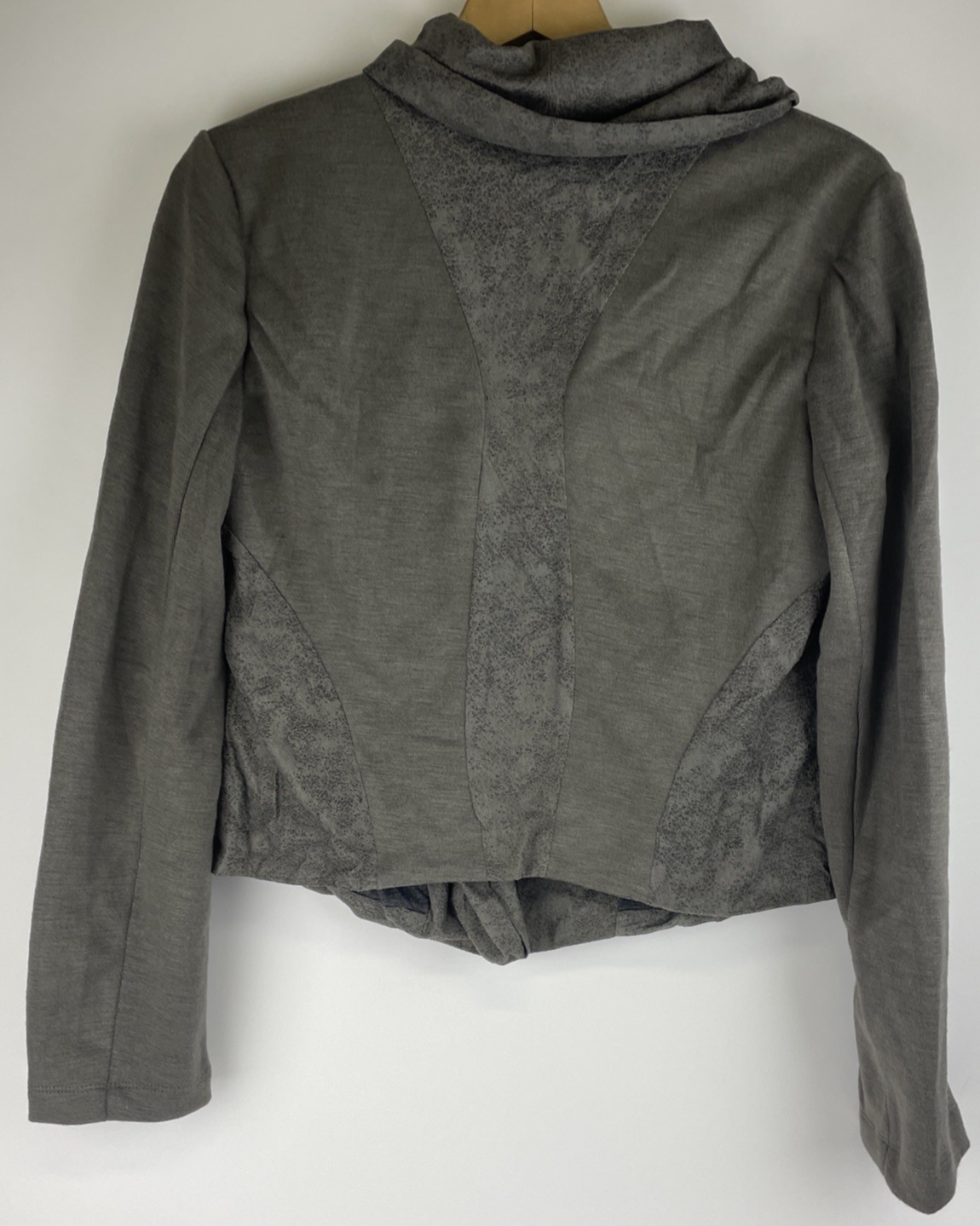 NWT Niki Biki NIKIBIKI Designer Faux Suede Asymmetrical Zipper Moto Jacket Large