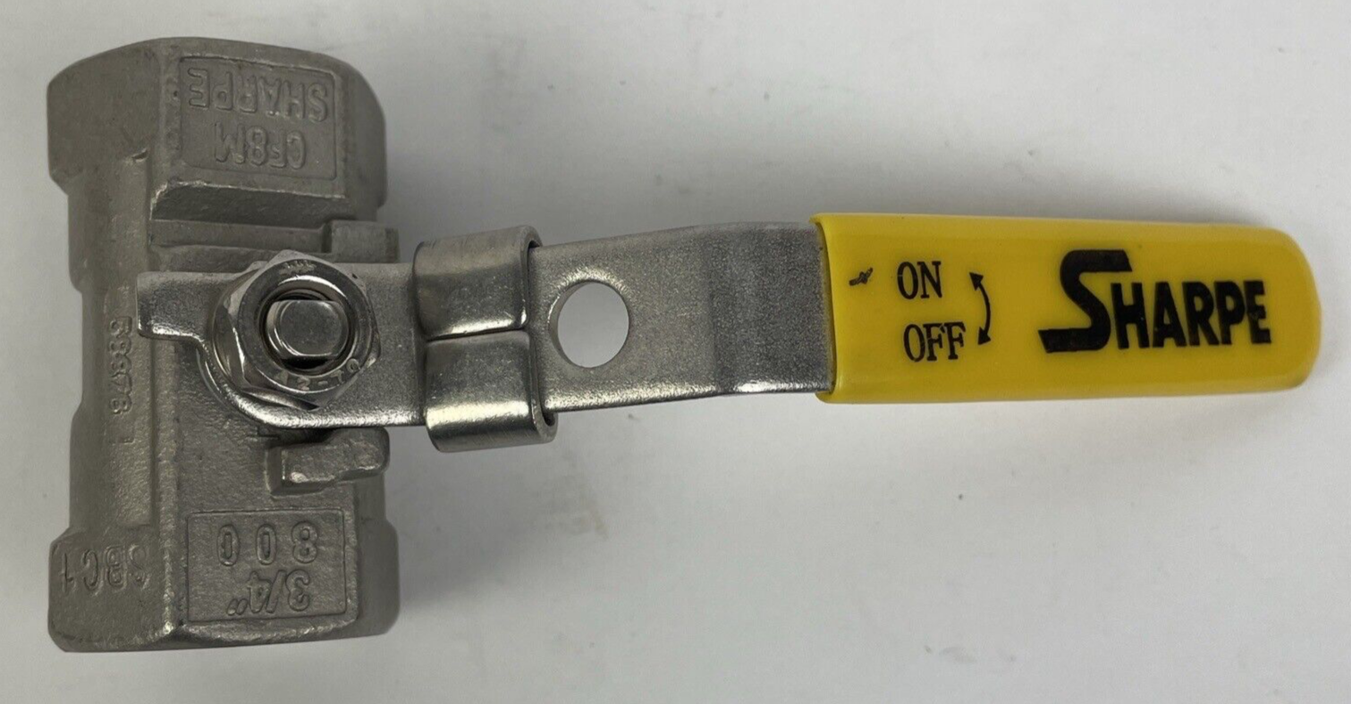 OEM CF8M Sharpe 58876 On Off Ball Valve 3/4" 800 SEC 1 - NEW