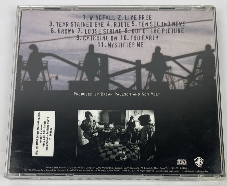 SON VOLT - Trace - Digital Audio CD - Warner Brothers 1995 11 Tracks -         S