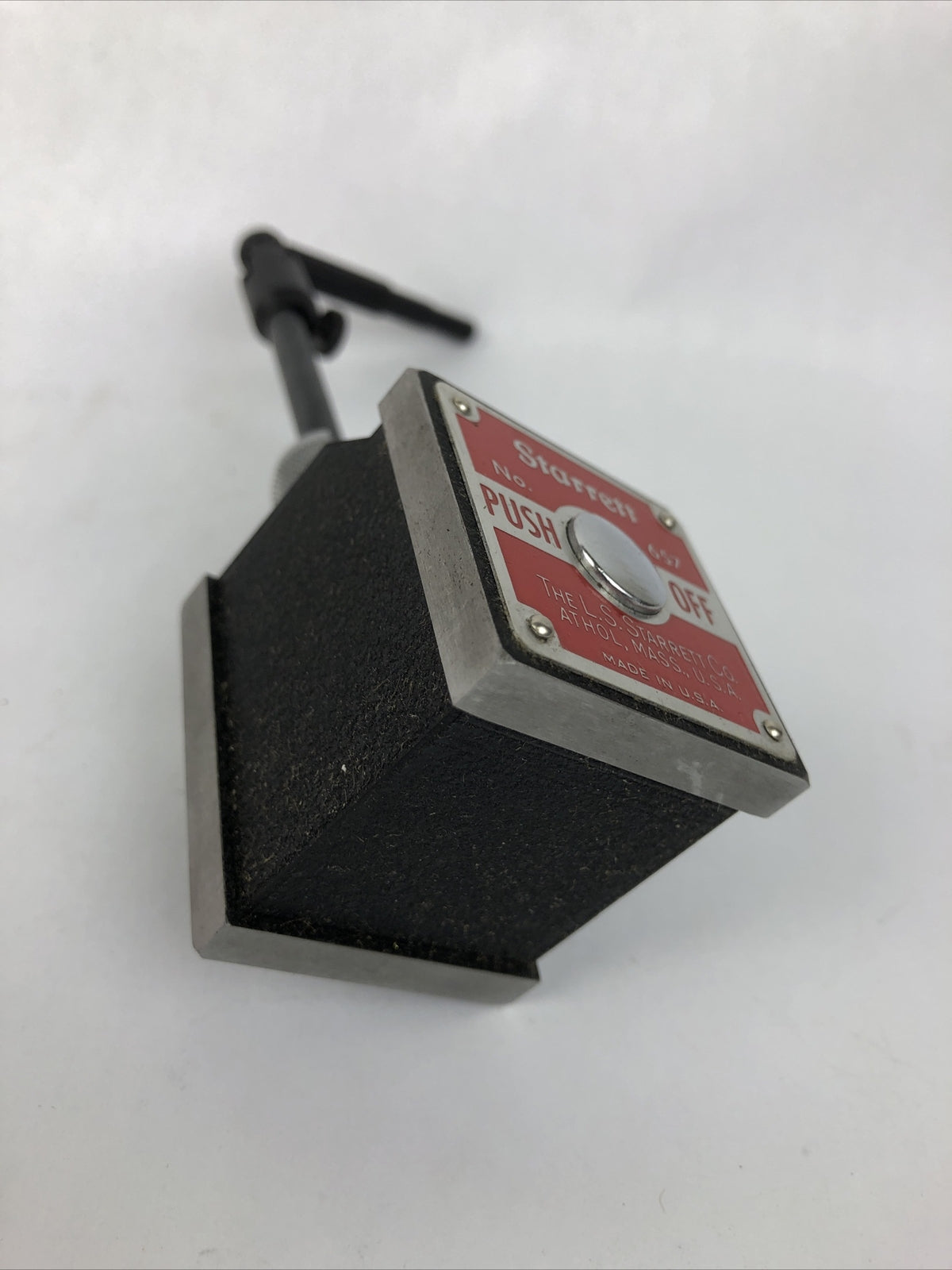 Starrett 657a Magnetic Base and Post Assembly - Mint Condition