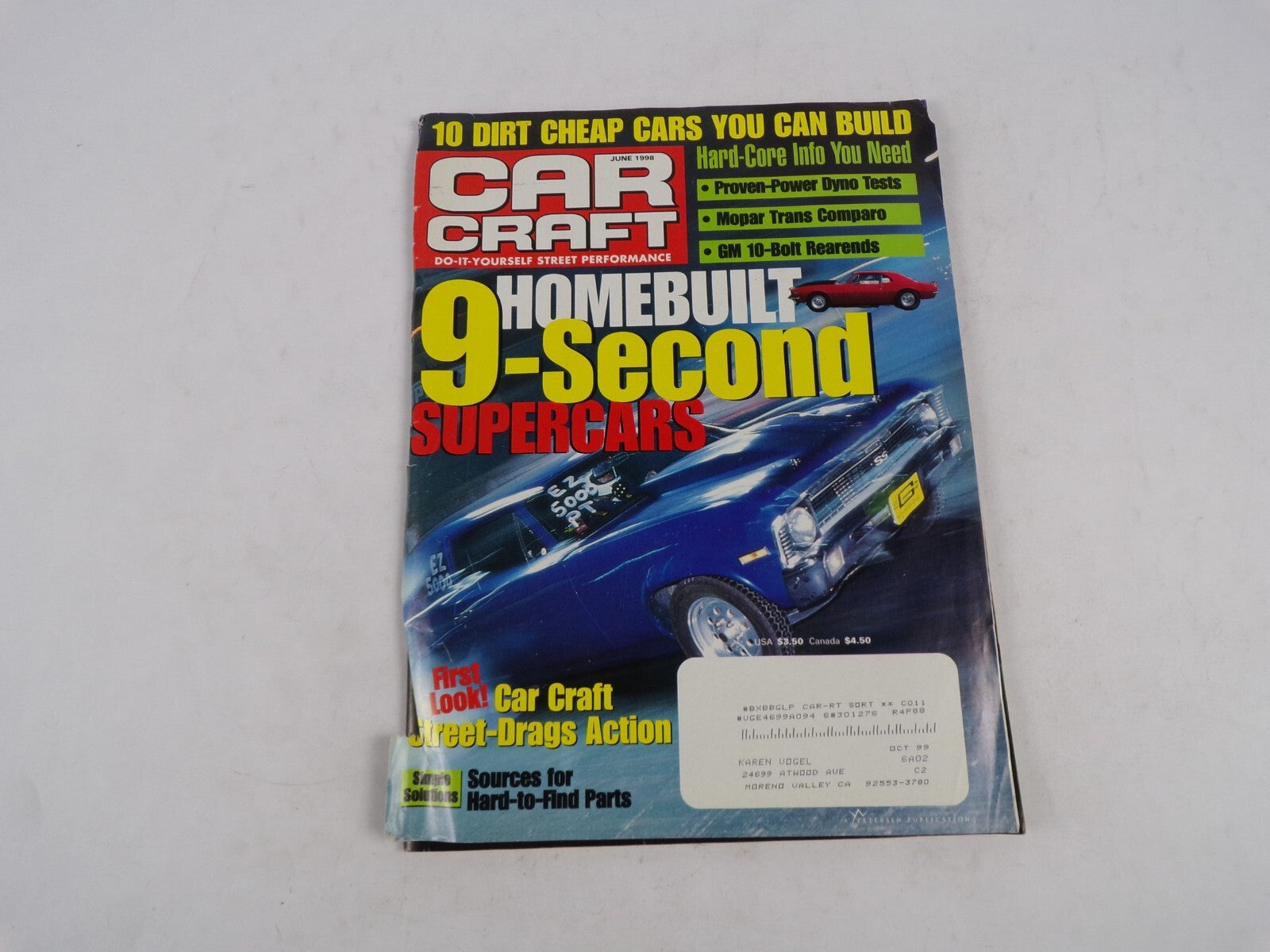 June 1998 Car Craft Homebuilt 9-Second Supercars Hard Core Info You need