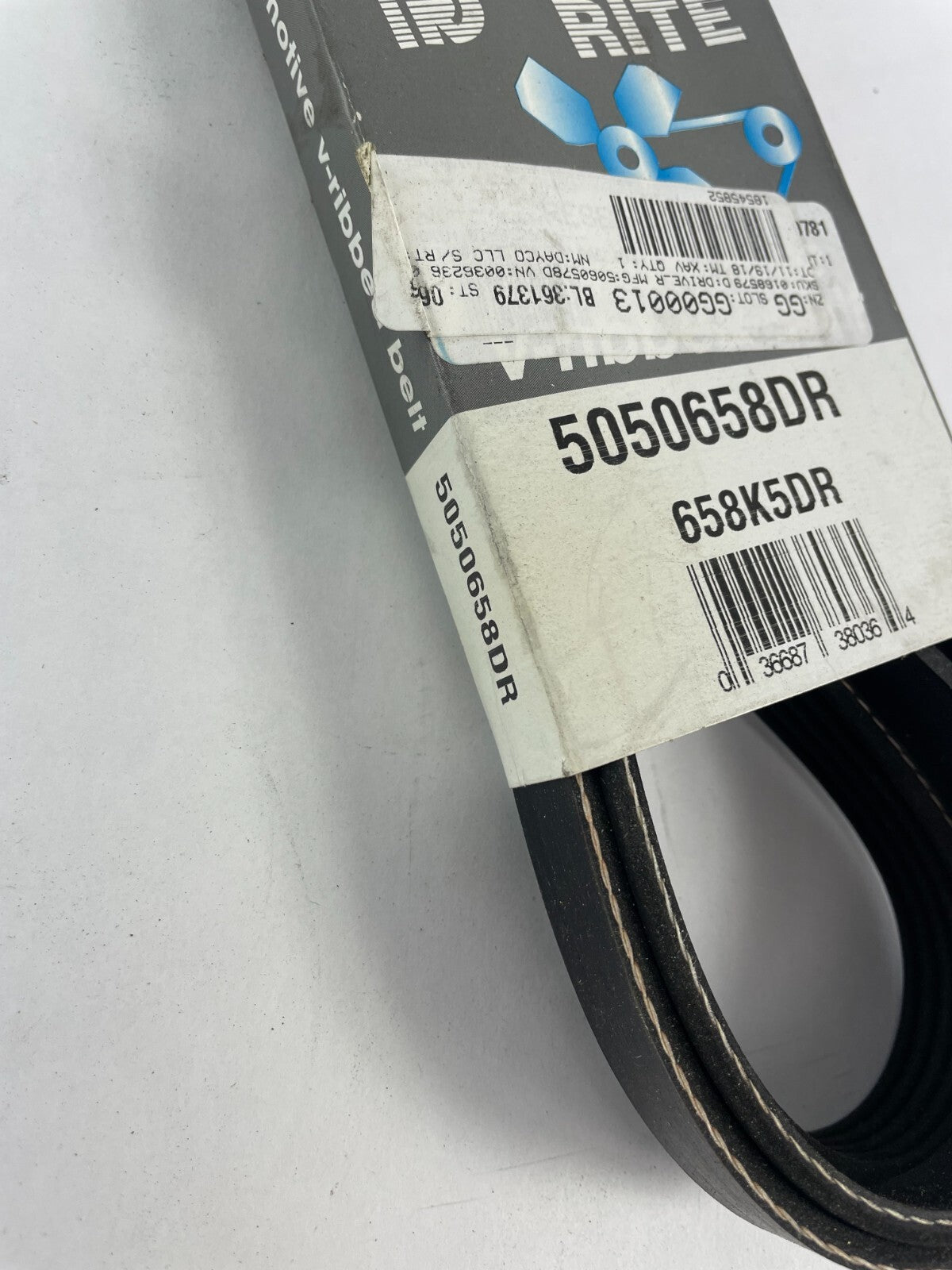 OEM Dayco Drive Rite 5050658DR 658K5DR Premium Utility V-belt A10