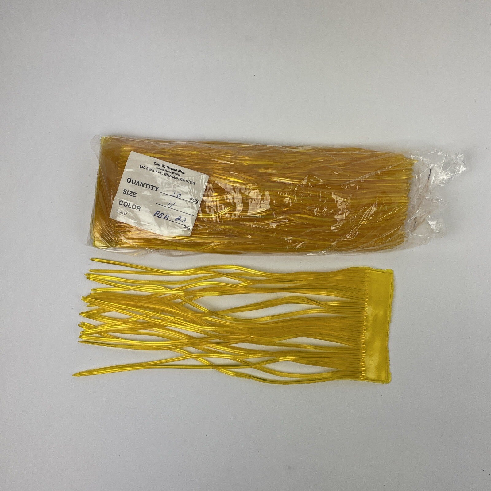 Newell MFG. Fishing Skirts 10 Pack Offshore Trolling Lure Tuna Marlin Wahoo Gold