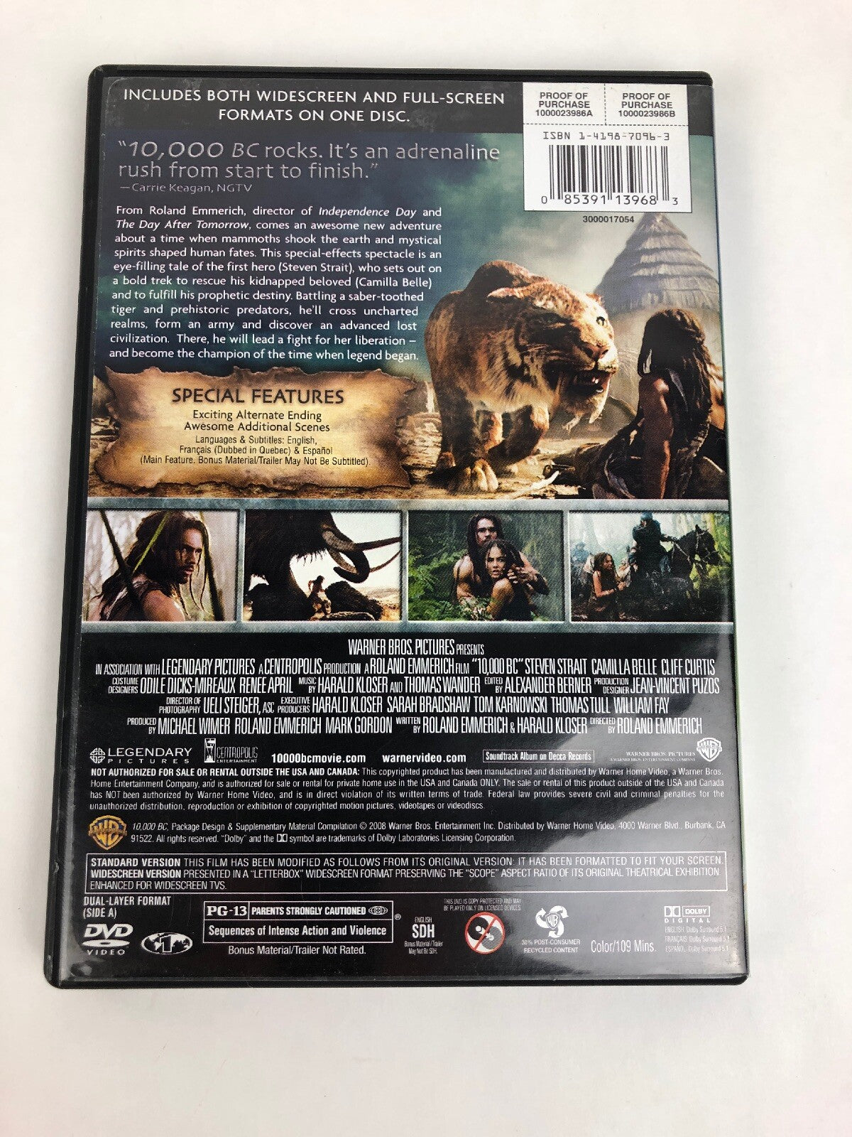 10, 000 B.C. (DVD, 2008) - Fast Free Shipping