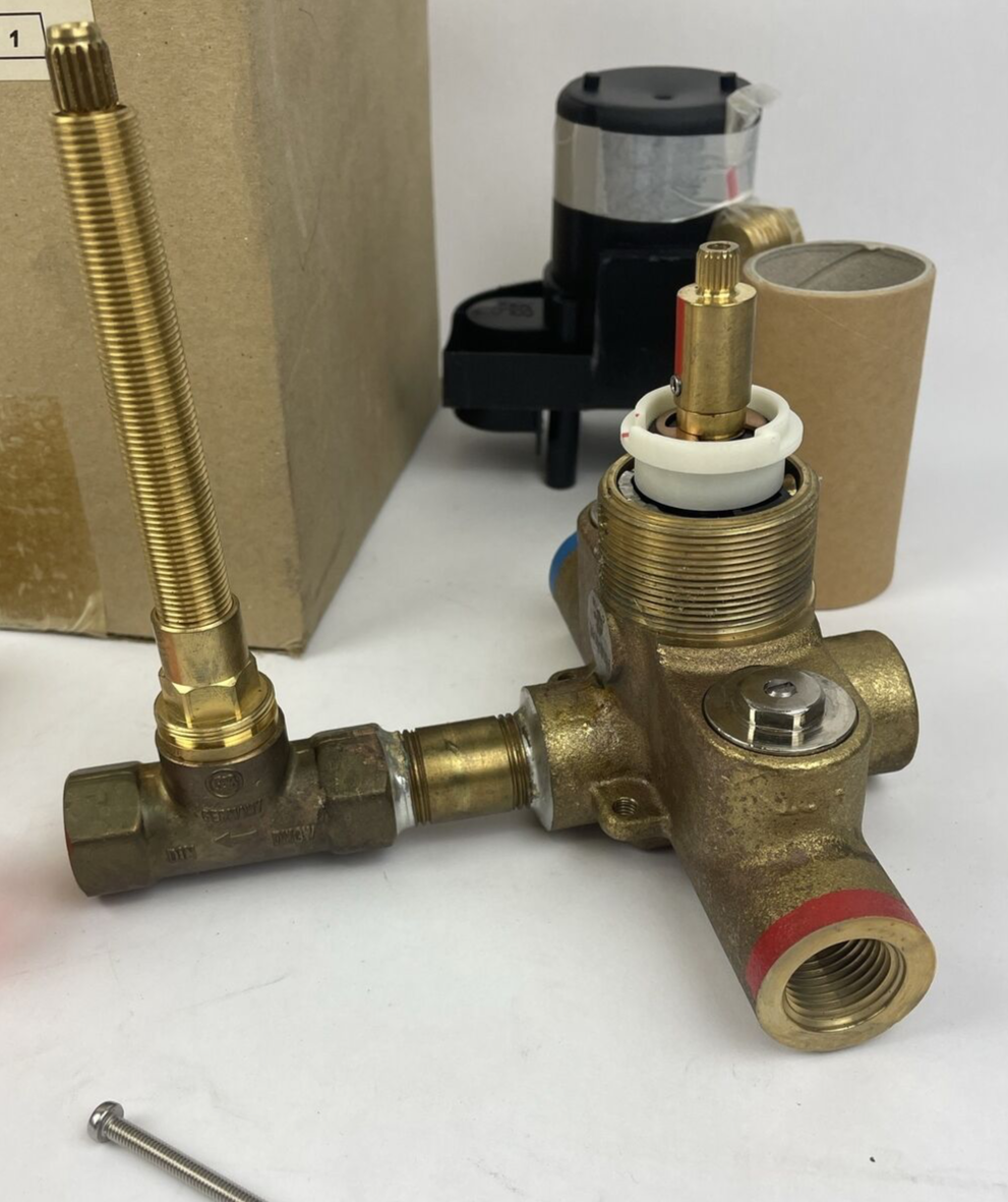 RUBINET Faucet Co.  Rough Temp Control Valve 1/2" Thermostatic Mixer w Vol. Cont