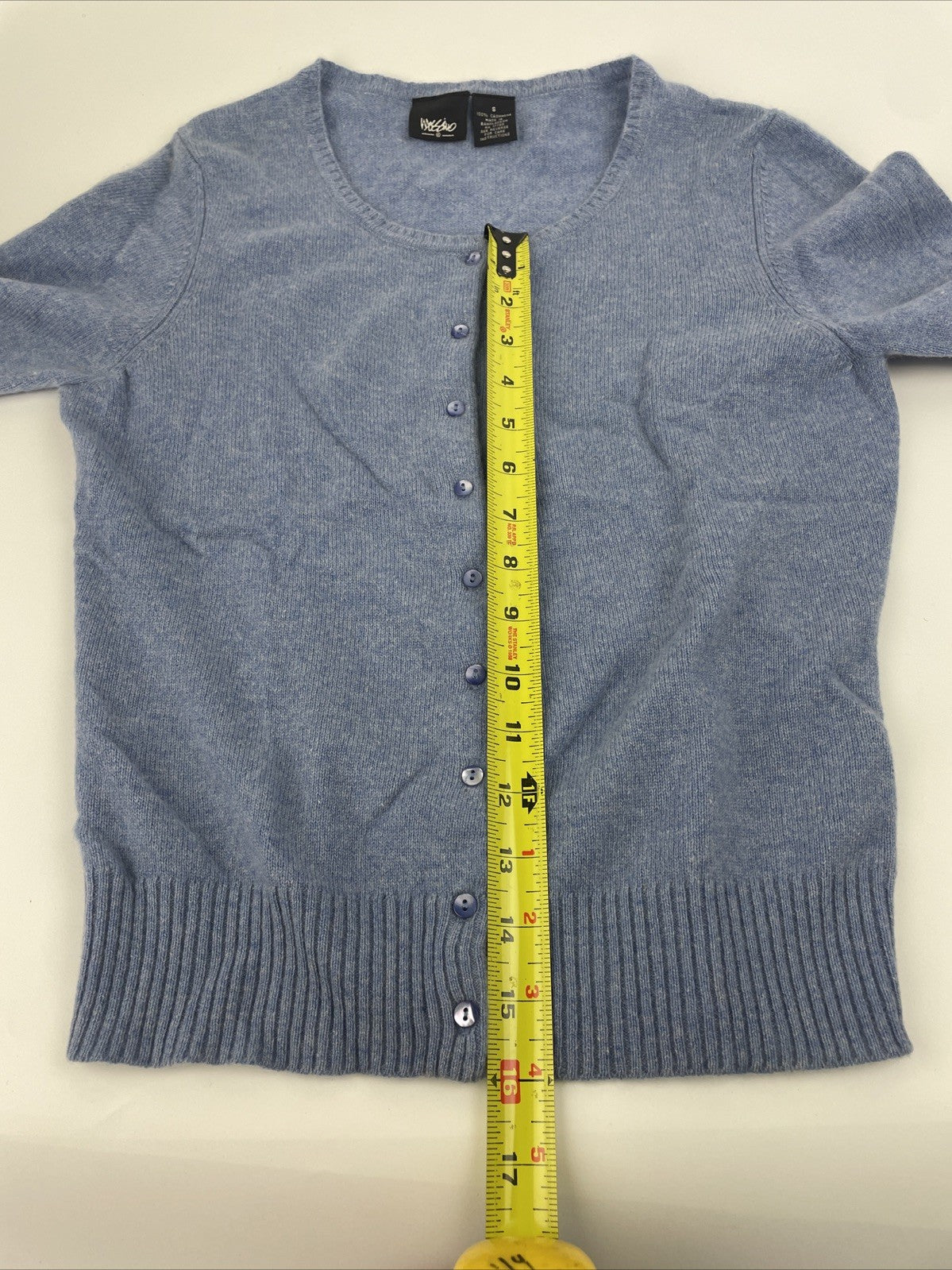 Mossimo Supply Co. Women’s Knit Cashmere Cardigan Small Blue Sweater Open Front