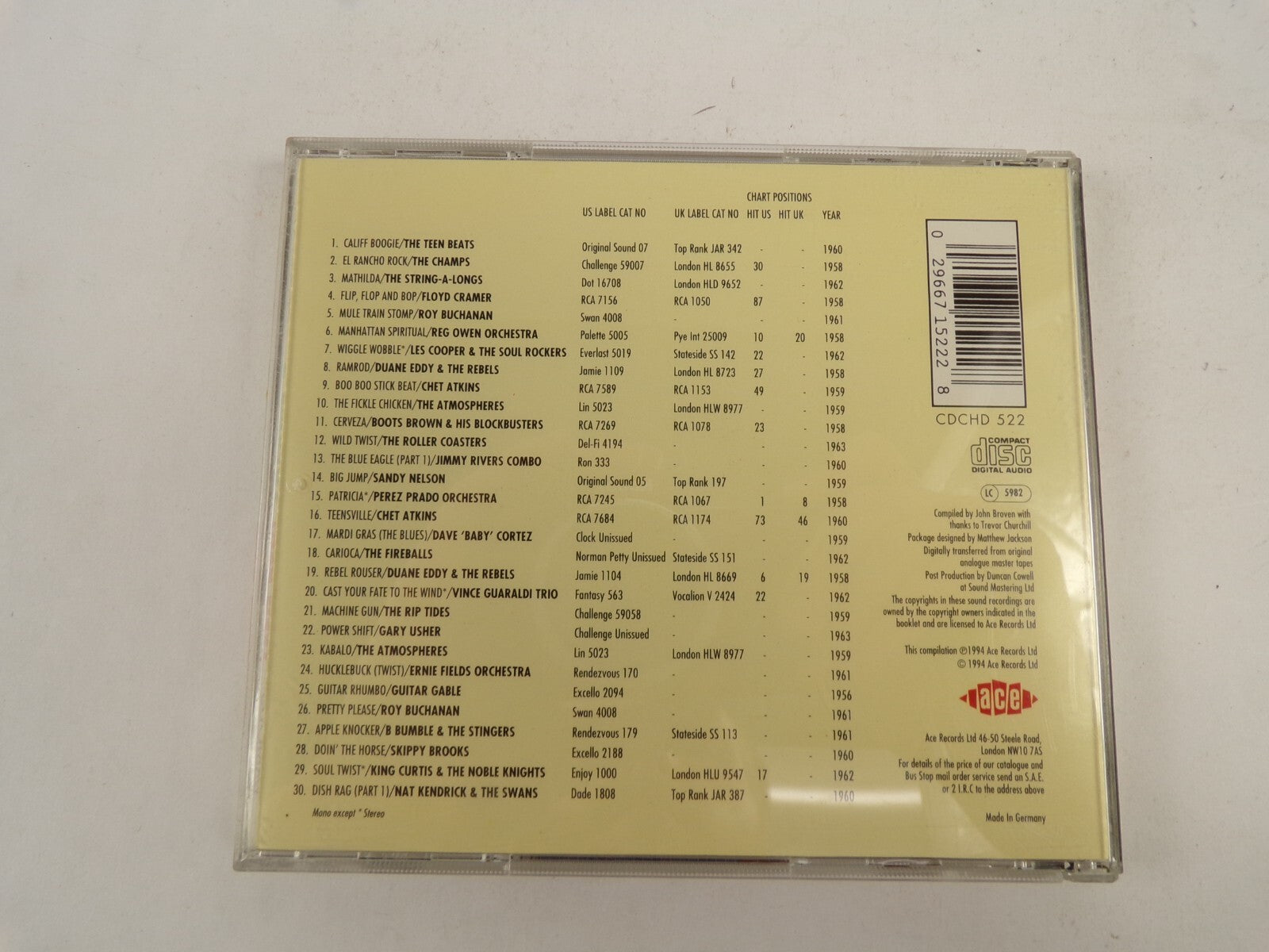 Teen Beat Vol 2 Califf Boogie Mathilda Cerveza Carioca Kabalo Big Jump CD#45