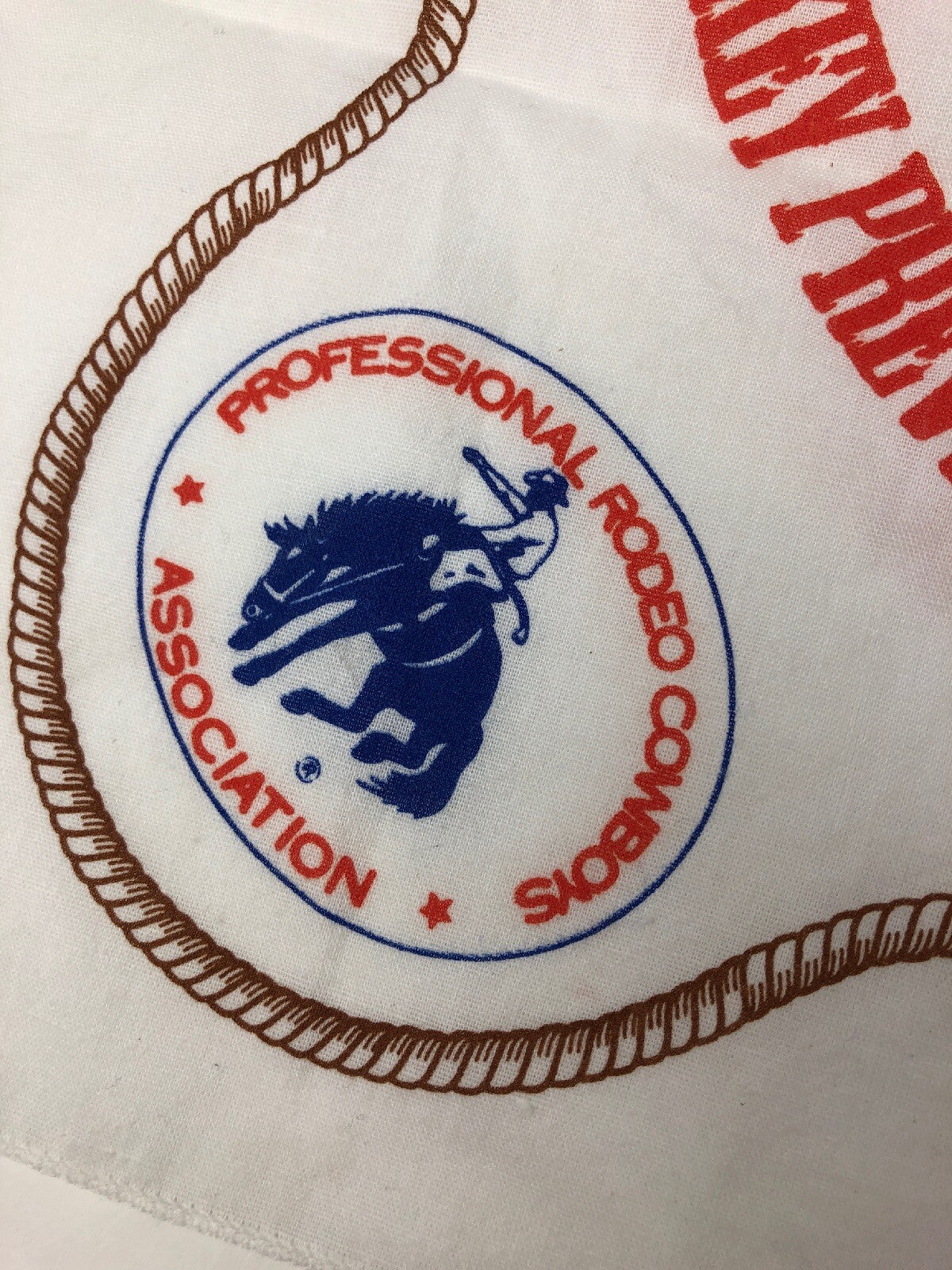 PRCA Professional Rodeo Cowboys Association Smokey Bear fire prevention bandanna