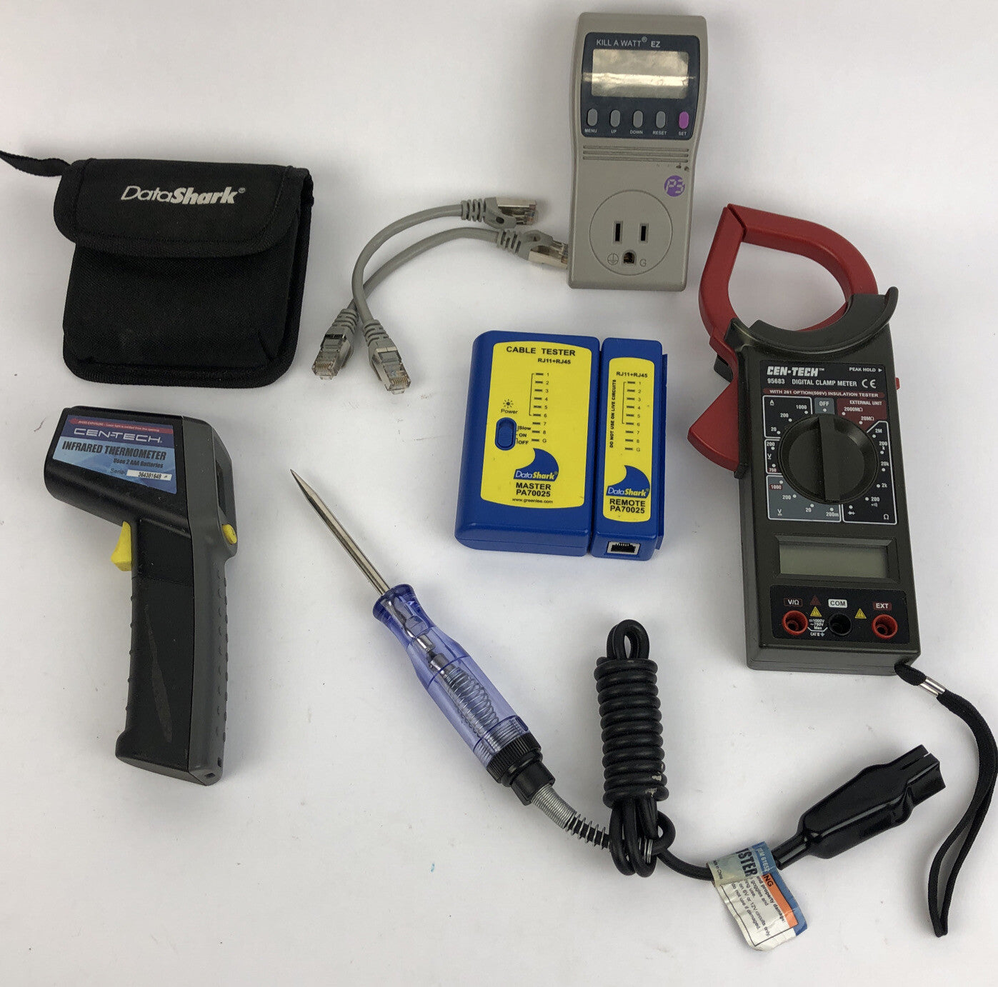 Cen-Tech Electrical Lot Clamp Meter Kill A Watt Circuit Tester Thermometer +++