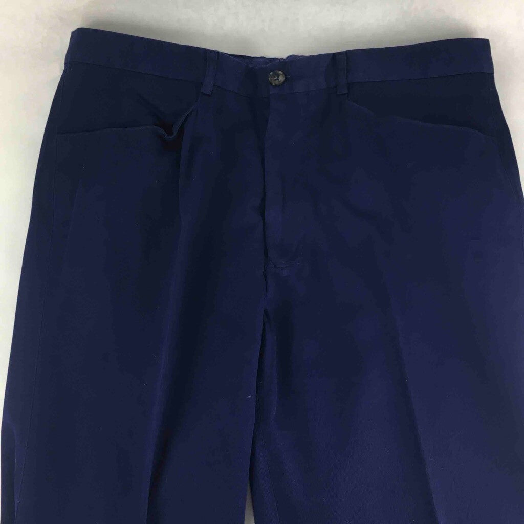 Iceberg Gilmar Mens Dress Pants Blue Flat Front Pockets Zip-Fly Cotton 54 X 33