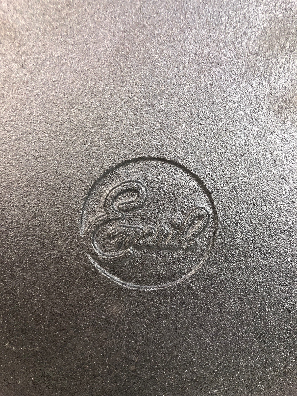 Old Vintage Emeril Cast Iron Square Grill Fry Pan Skillet Cooking Camping Tool