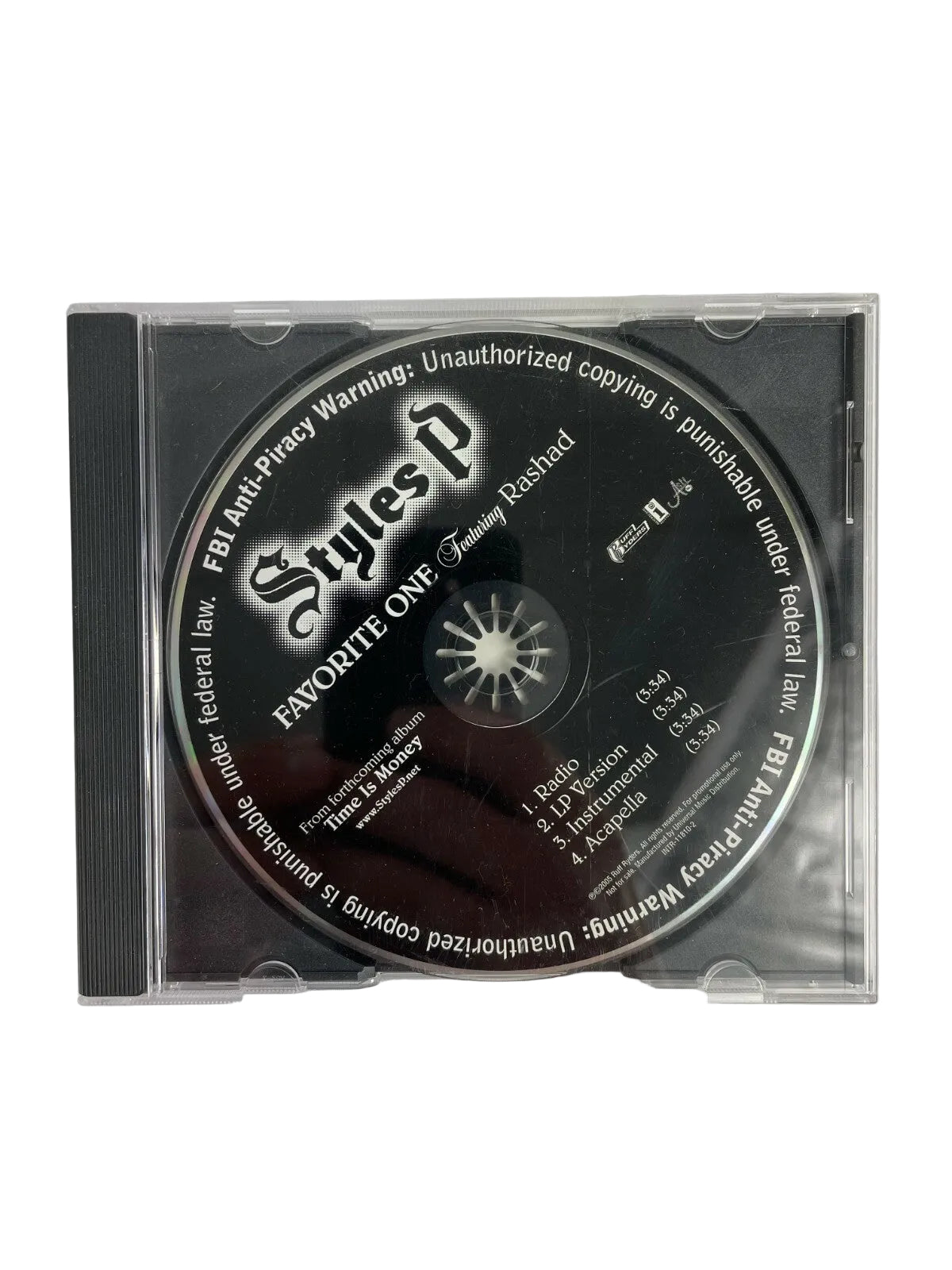 Styles P Favorite One Featuring Rashad Time Is Money Disc Q11