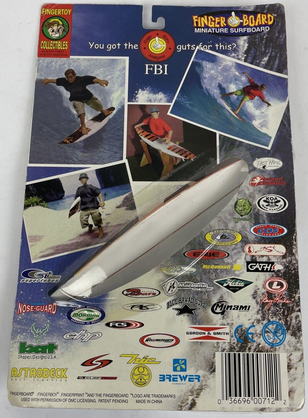 Rare Finger Board Extreme Fingerboy Fingergirl Surfboard Surfing CH Edition