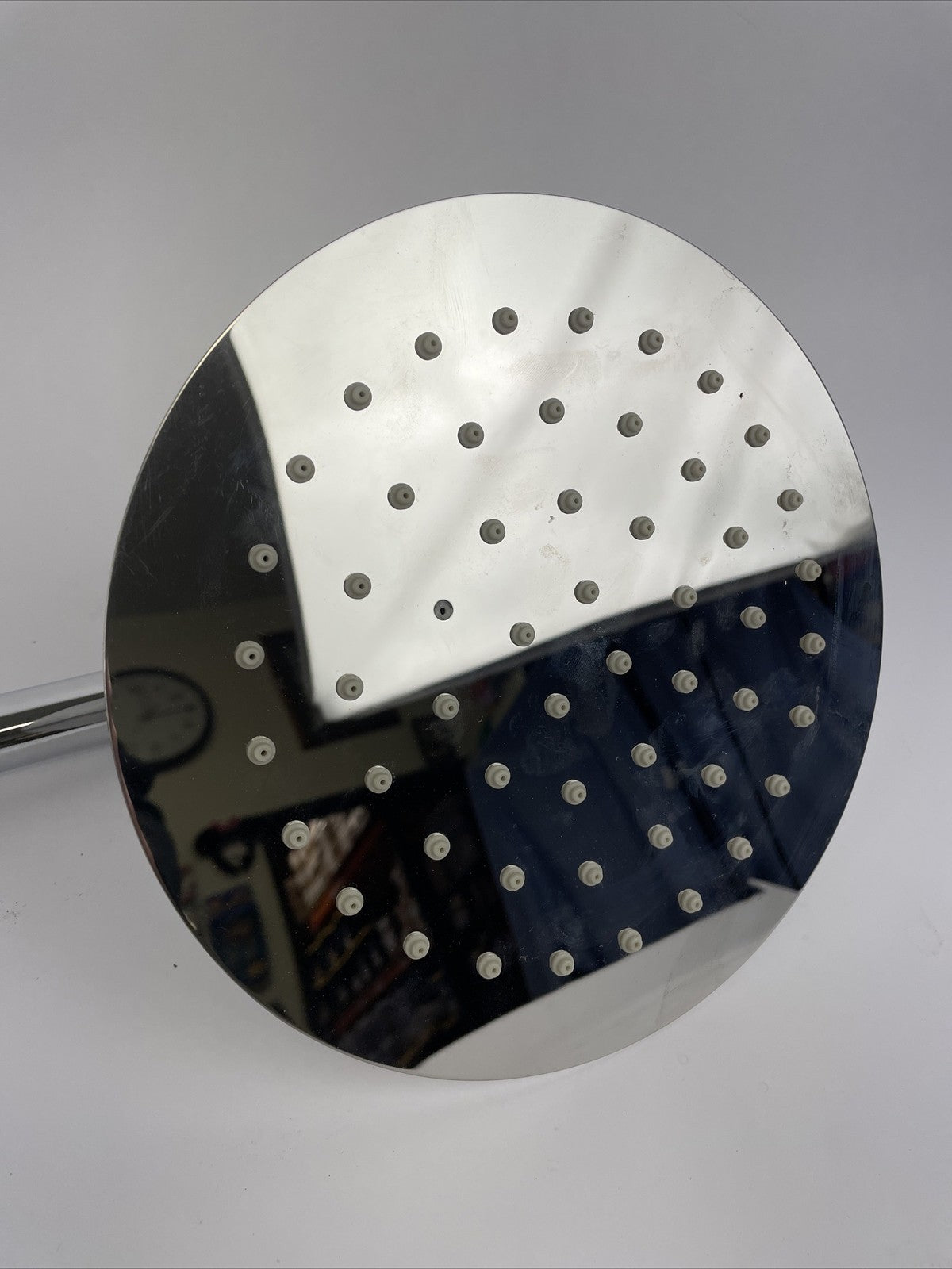 Nikles rainfall shower head with 12 inch extension arm and flange polished chrome 7.75 inch