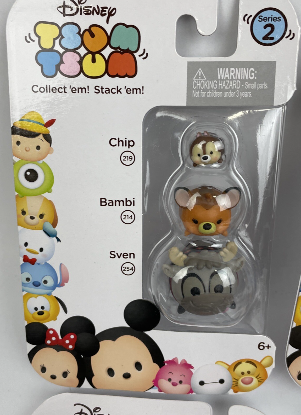 Disney Tsum Tsum Series 2 Three Stack Pack Vinyl Mini Toys Lot of 9 New Sealed