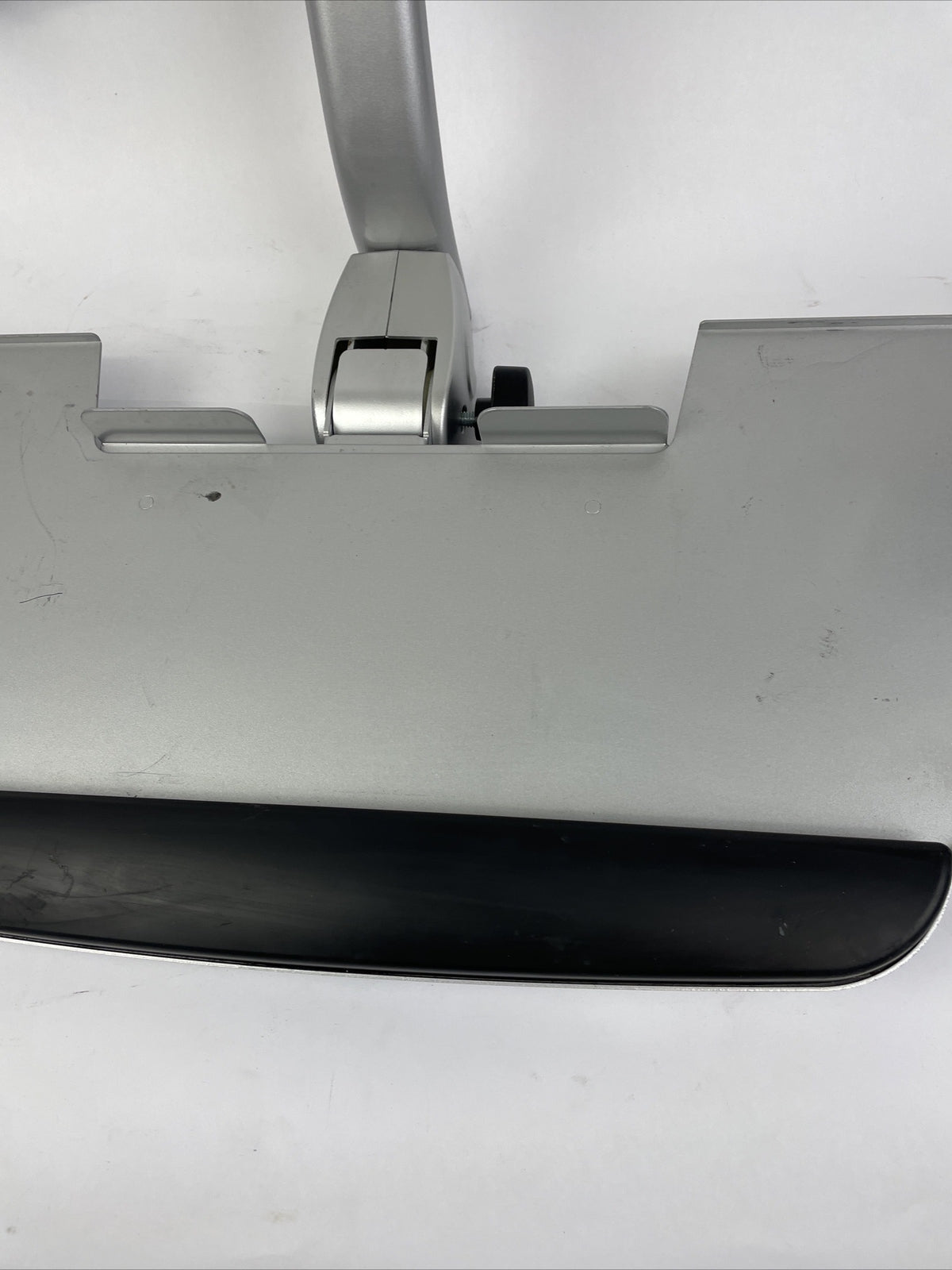 USED Single Monitor & Keyboard Sit-Stand Pole Mount Standing Workstation - LOOK