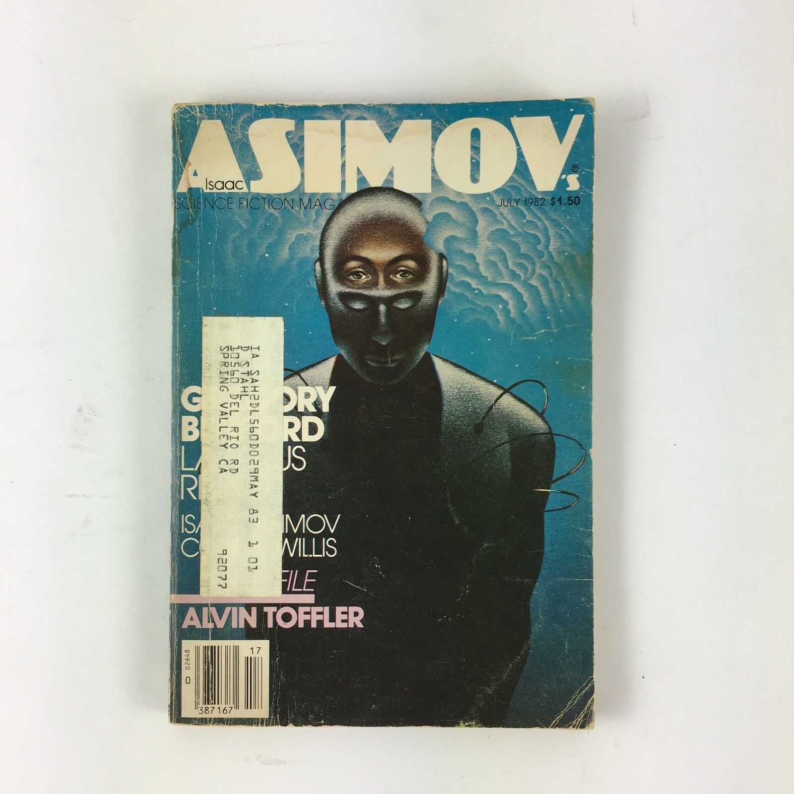 July 1982 Isaac Asimov's Science Fiction Magazine Alvin Toffler