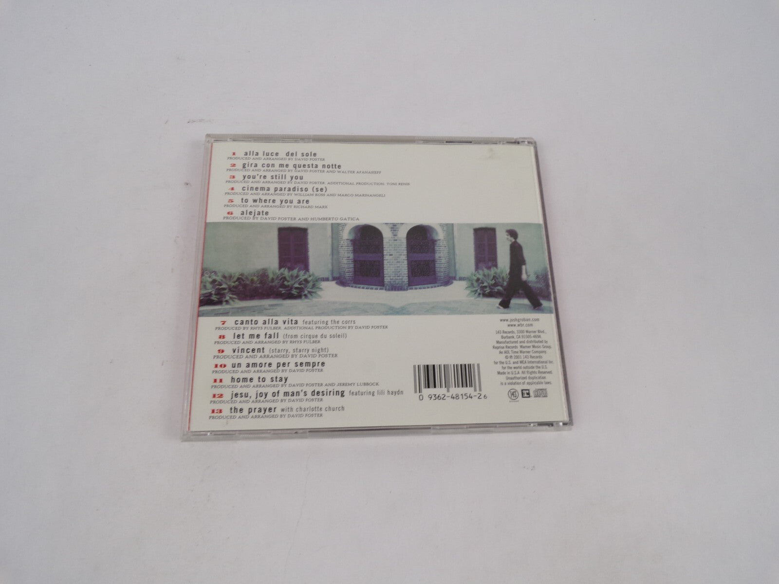 Josh Groban Alla Luce Del Sole Gire Con Me Questa Notte You're Still You CD#69