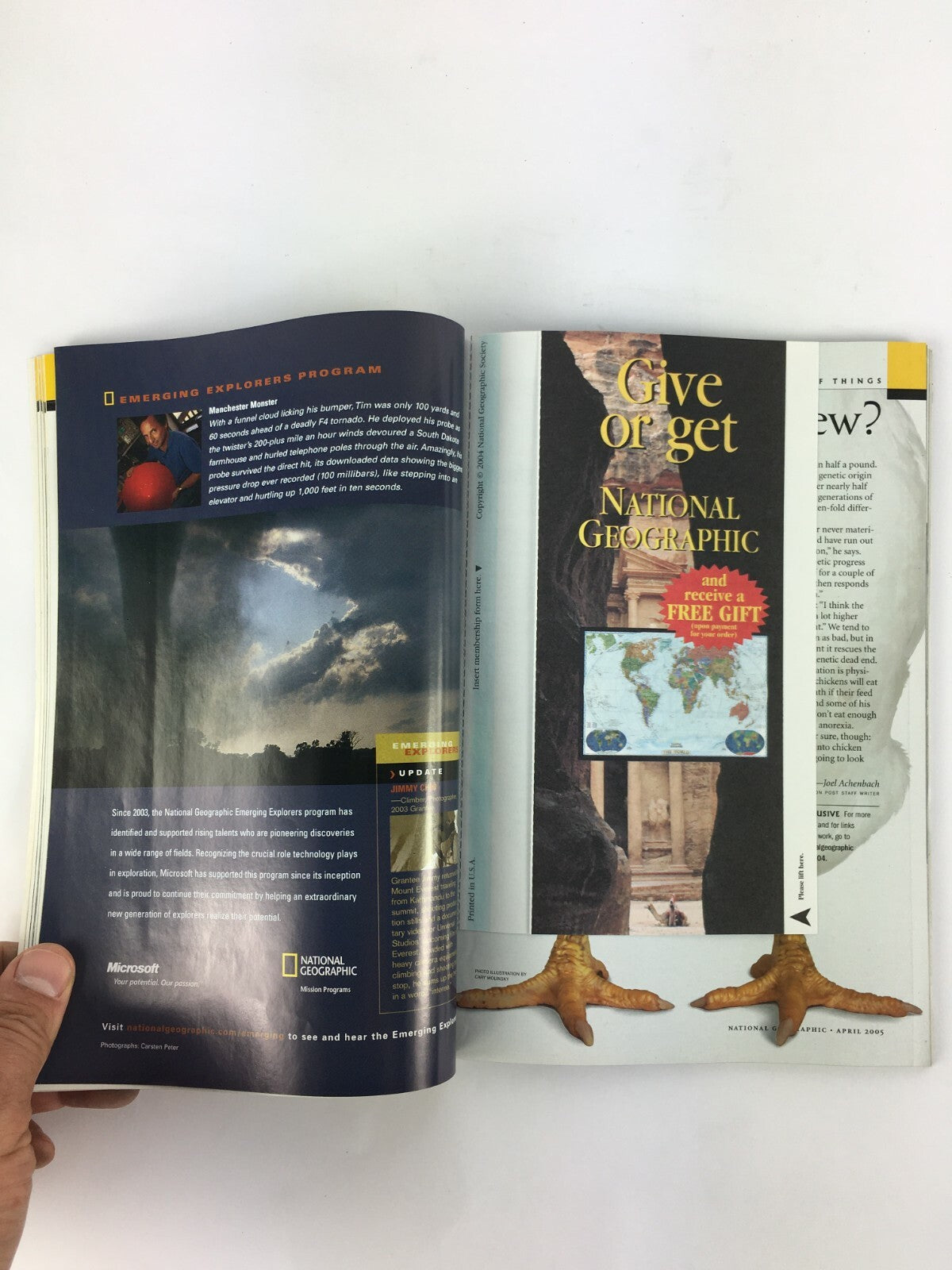 April 2005 NationalGeographic Magazine Lost World of the Little People Tsunamis?