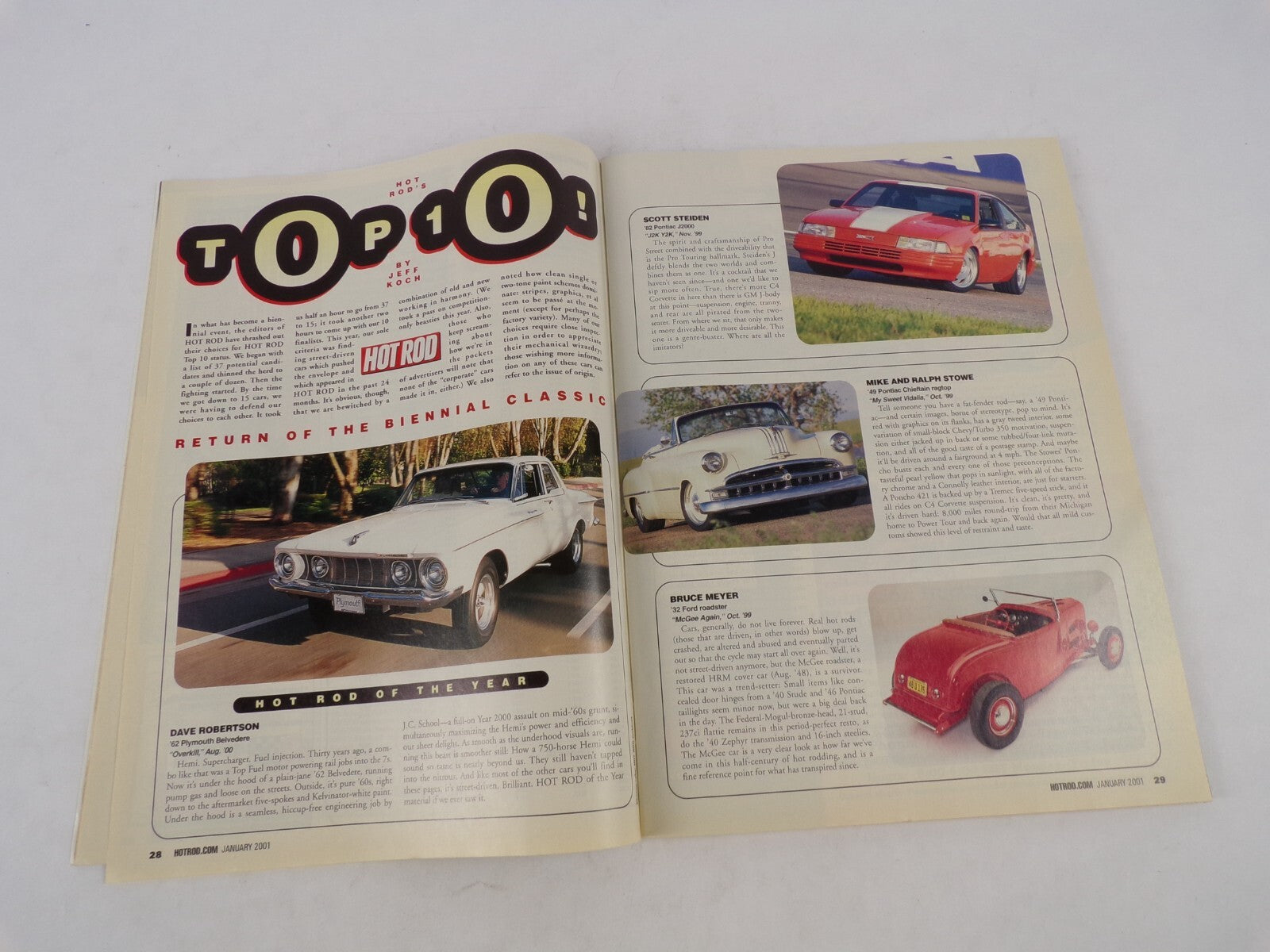 January 2001 Hot Rod Magazine Cheap Torque Mopar Drag Test Dana Stroker 383 Buil
