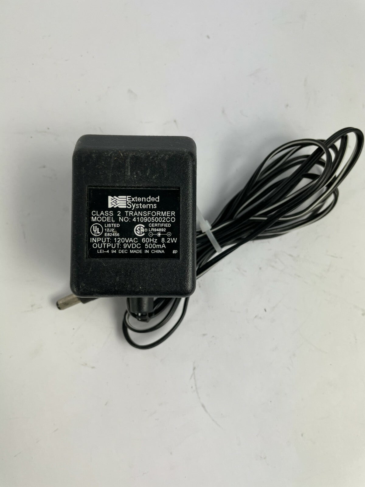 Genuine Extended System 410905002CO Output 9 V 500mA Power Supply Adapter A59