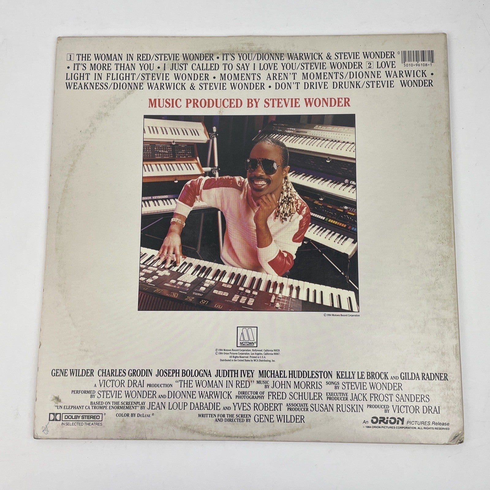 Stevie Wonder ‎The Woman In Red Motion Picture Soundtrack 1984 Vinyl LP Motown