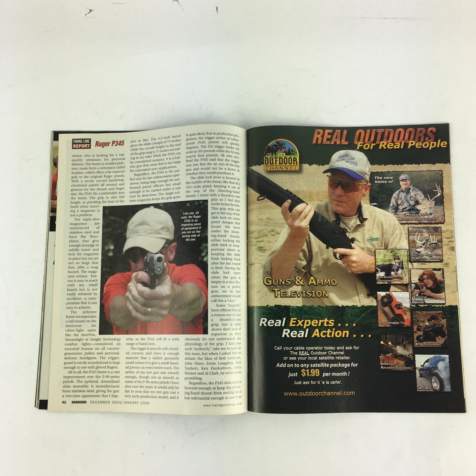 January 2005 Guns & Ammo Handguns Magazine P345 .45 Rail Guns Taurus 686P .357