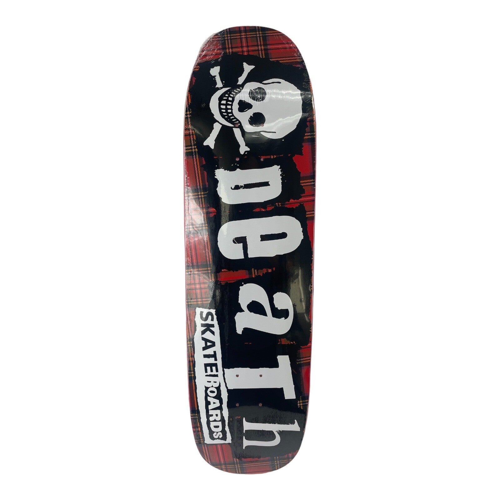 Death Tartan Punk deck Death Skateboards  Shovel POOL Shape 8.9"