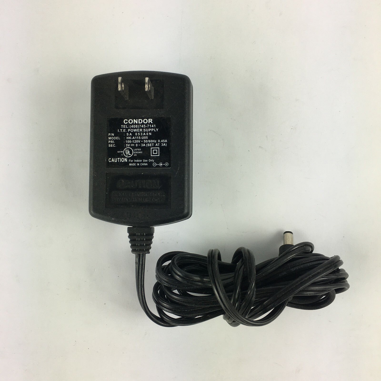 Genuine Condor HK-A115-U05 Output 5V 3A Power Supply Adapter A53