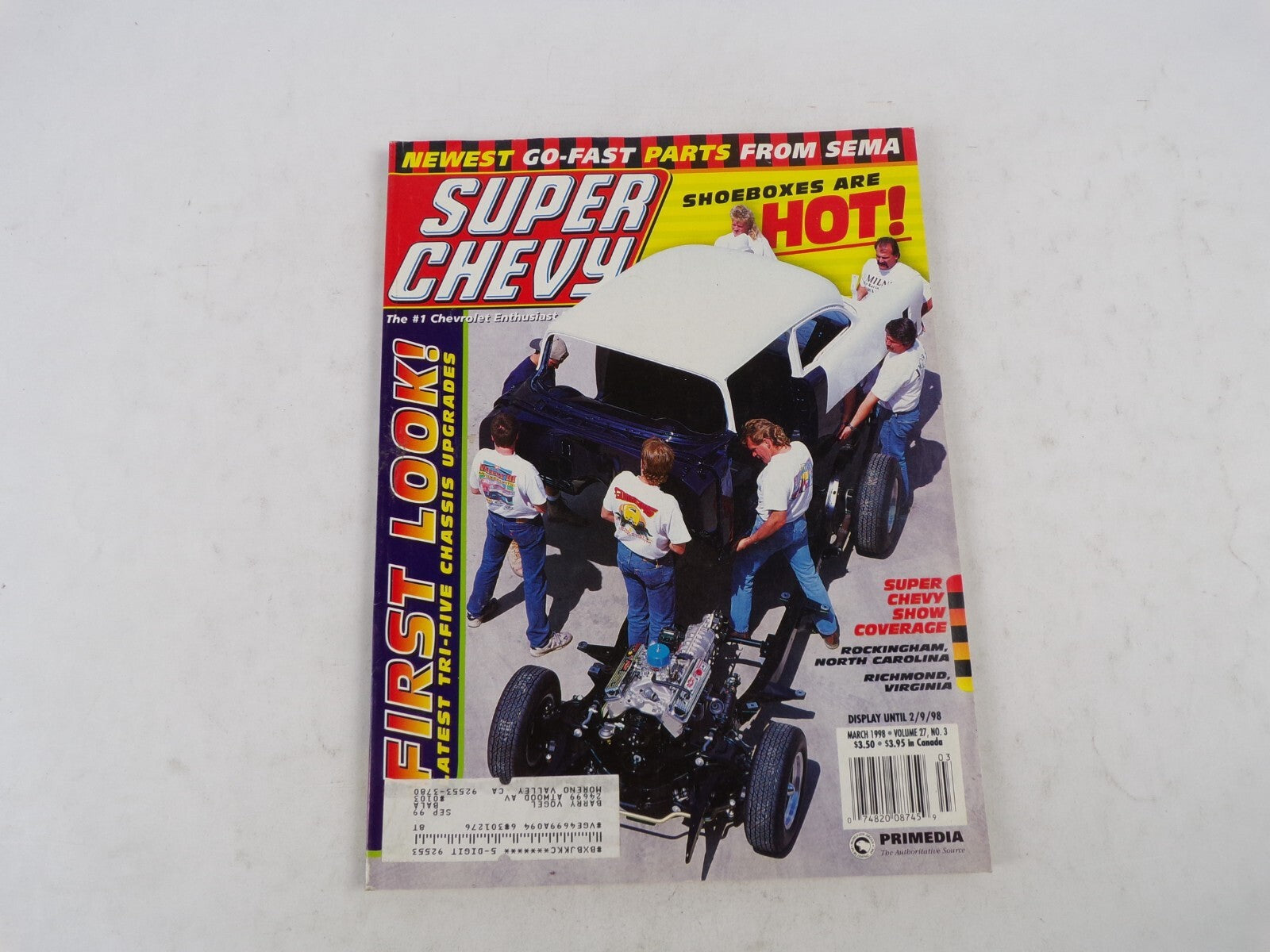 March 1998 Super Chevy First Look! Latest Tri-Five Chassis Upgrades Newest Go-Fa