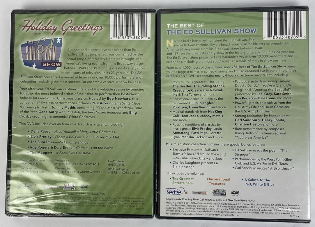 Holiday Greetings + Best Of Ed Sullivan Show (DVD 2014) Full Screen New & Sealed