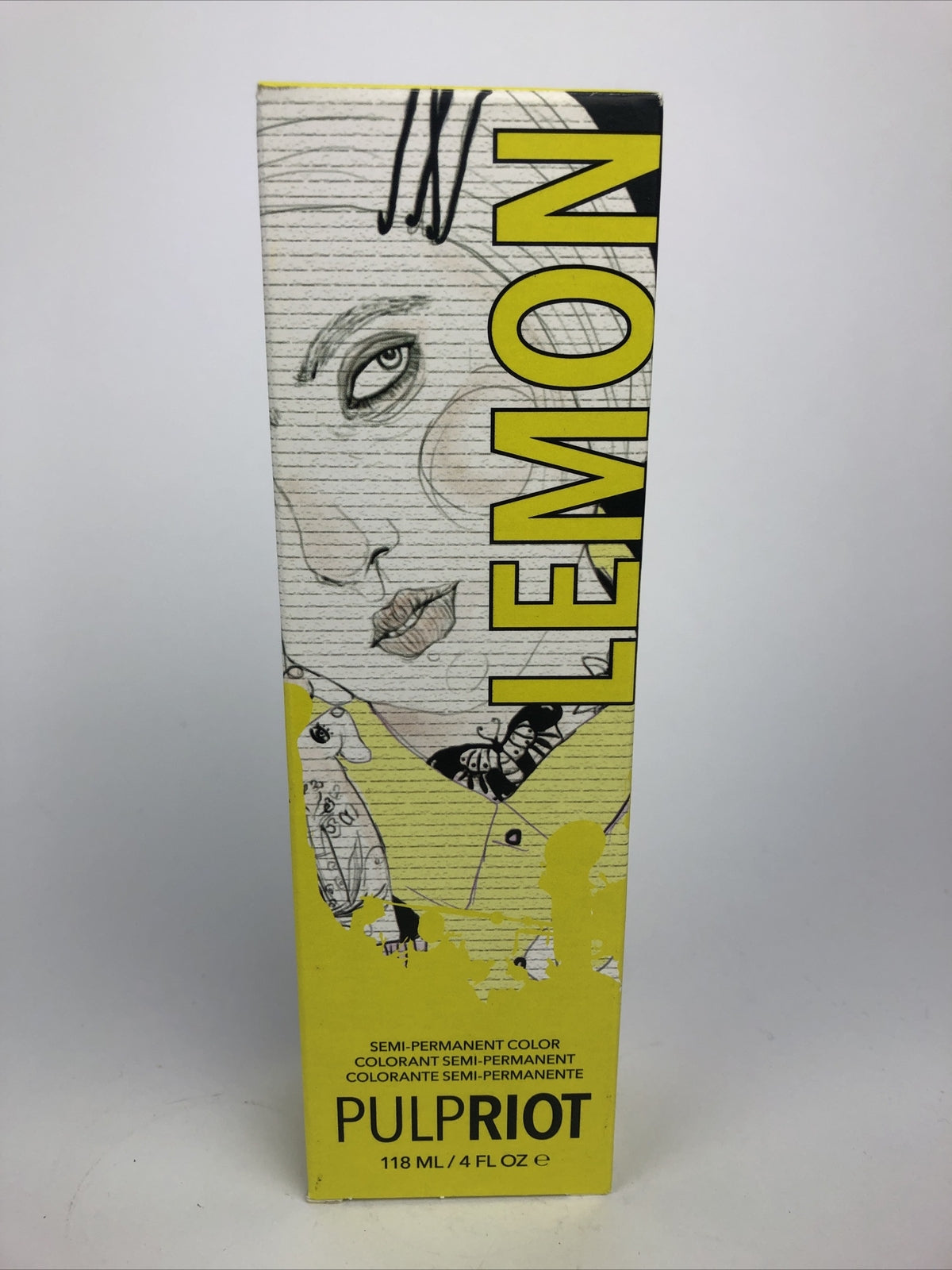 Pulp Riot Semi-Permanent Color LEMON - Yellow Unisex - 4 oz Hair Color * FSTSHP