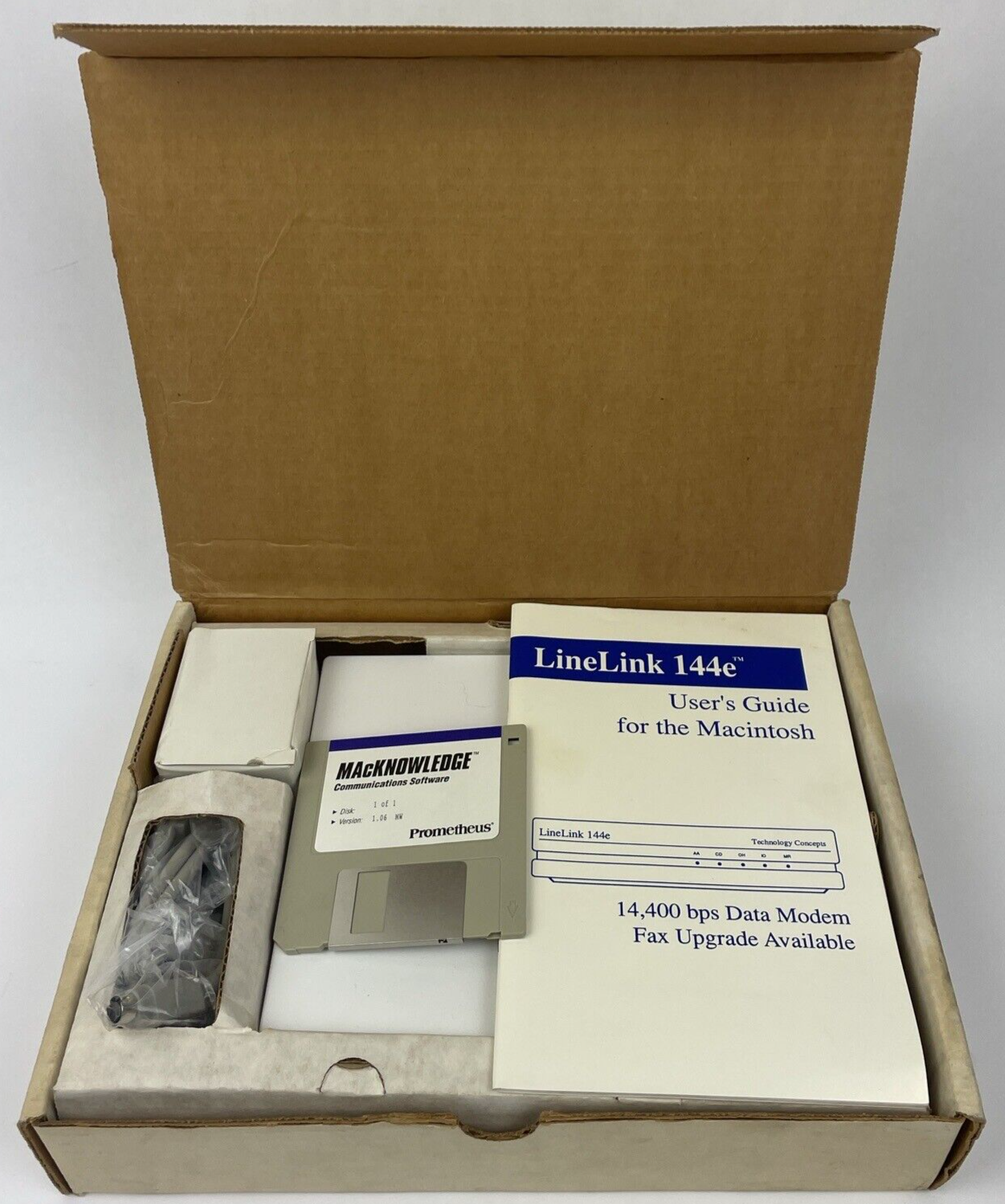 MacWarehouse LineLink 144e for Macintosh 14,400 bps Data Modem w V.42bis/MPN-5