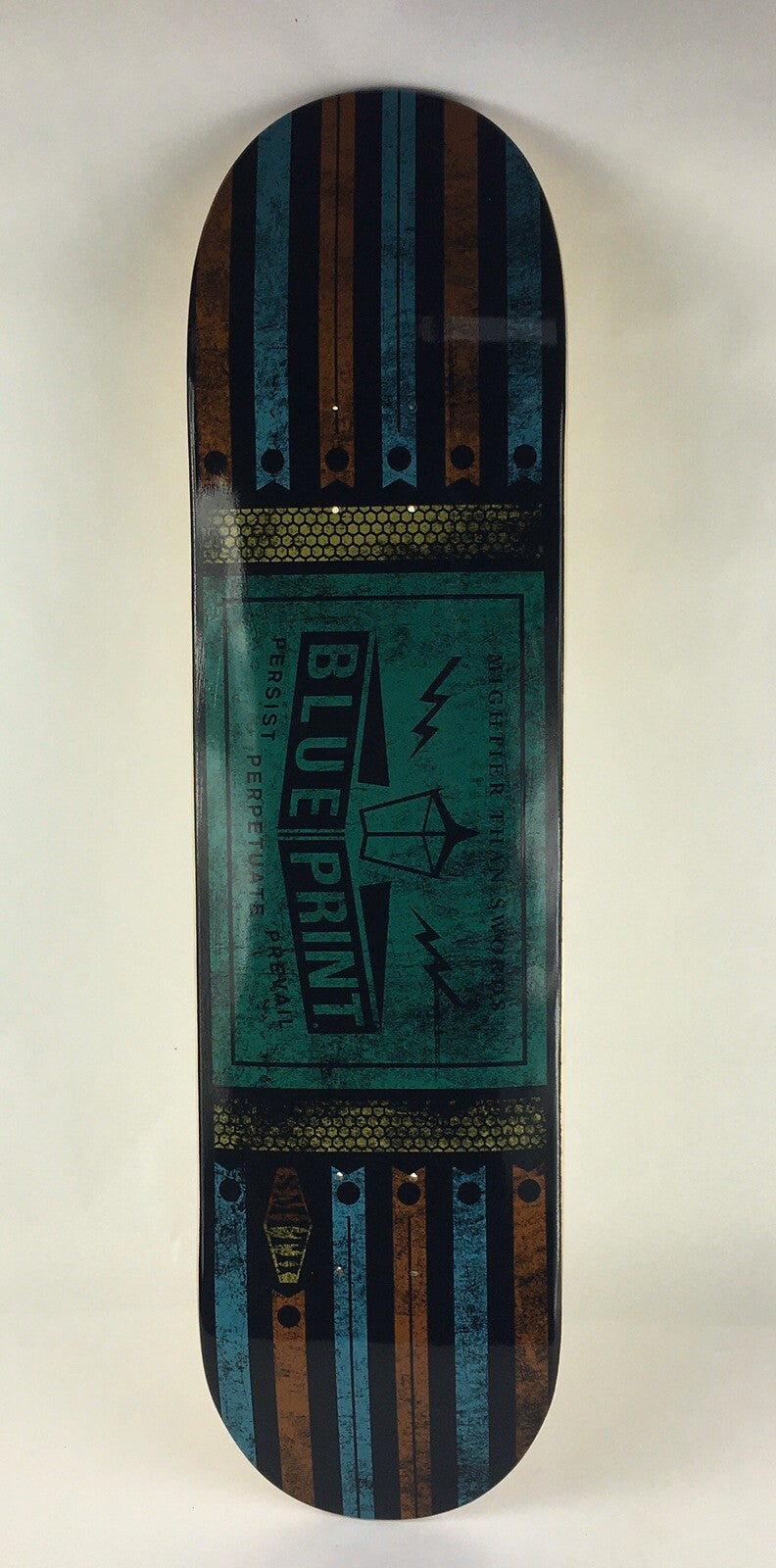 BLUEPRINT skateboards deck 8” RARE quality Smith Strike a Light